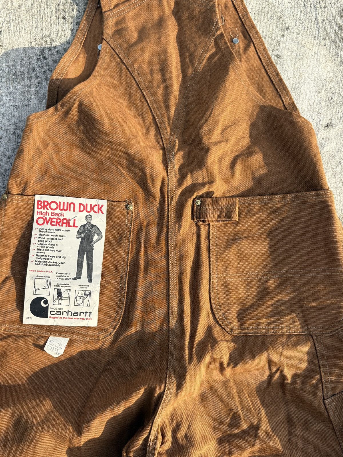 Carhartt Carhartt Brown Duck 1970’s Size US 34 / EU 50 - 2 Thumbnail
