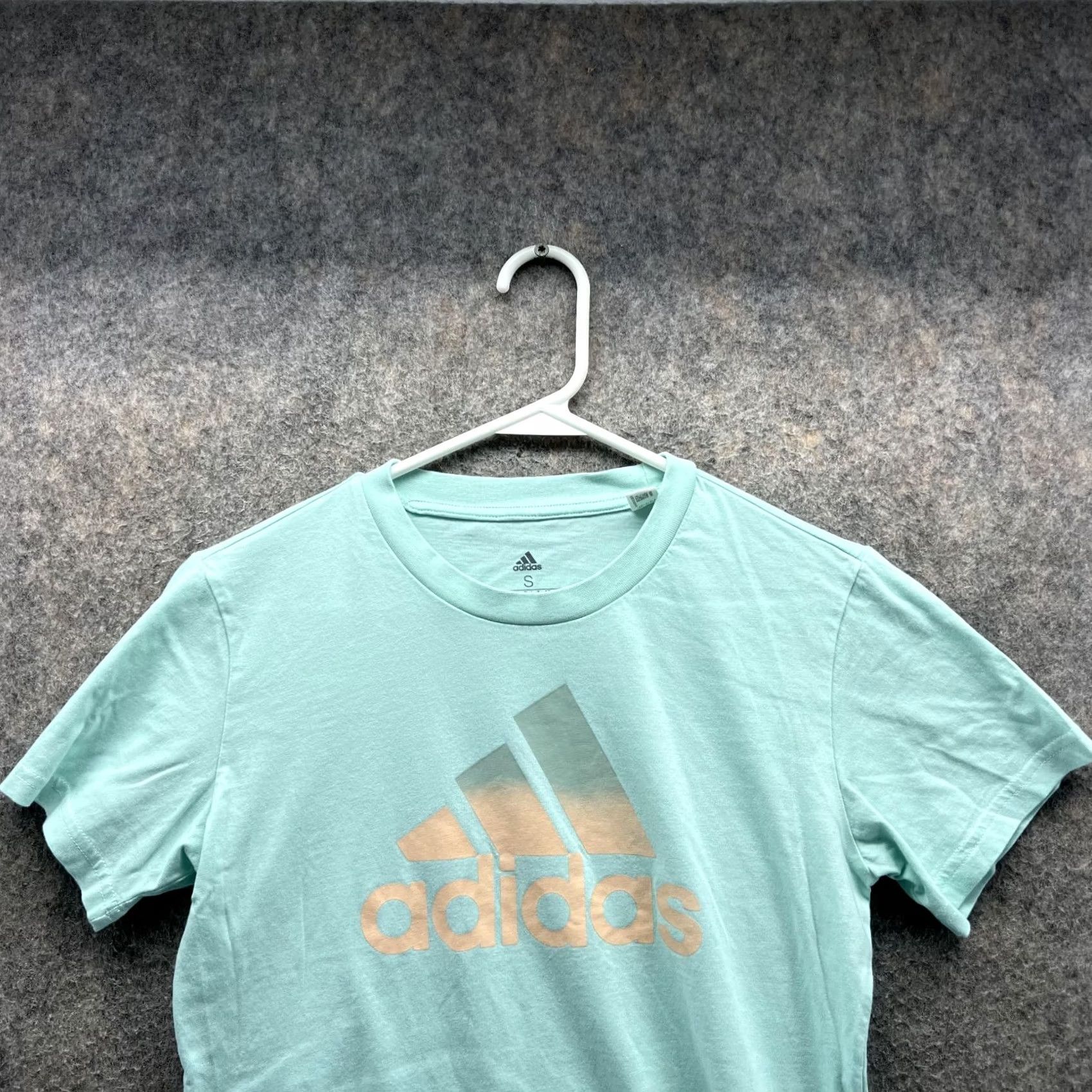 Adidas Adidas Shirt Women Small Blue Athletic Crewneck Trefoil Logo Ladies Tee Size S / US 4 / IT 40 - 4 Thumbnail
