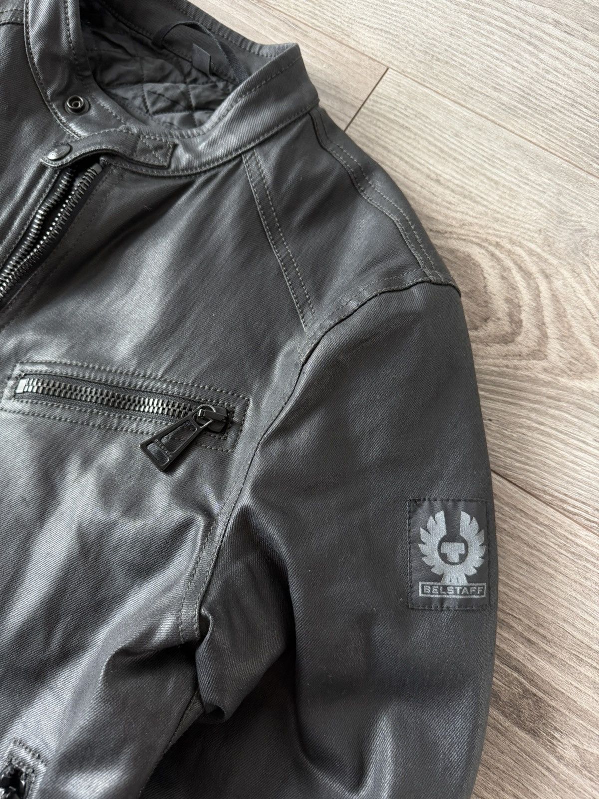 Belstaff Belstaff Waxed Cotton Moto Racer Bomber Jacket Size US M / EU 48-50 / 2 - 13 Thumbnail