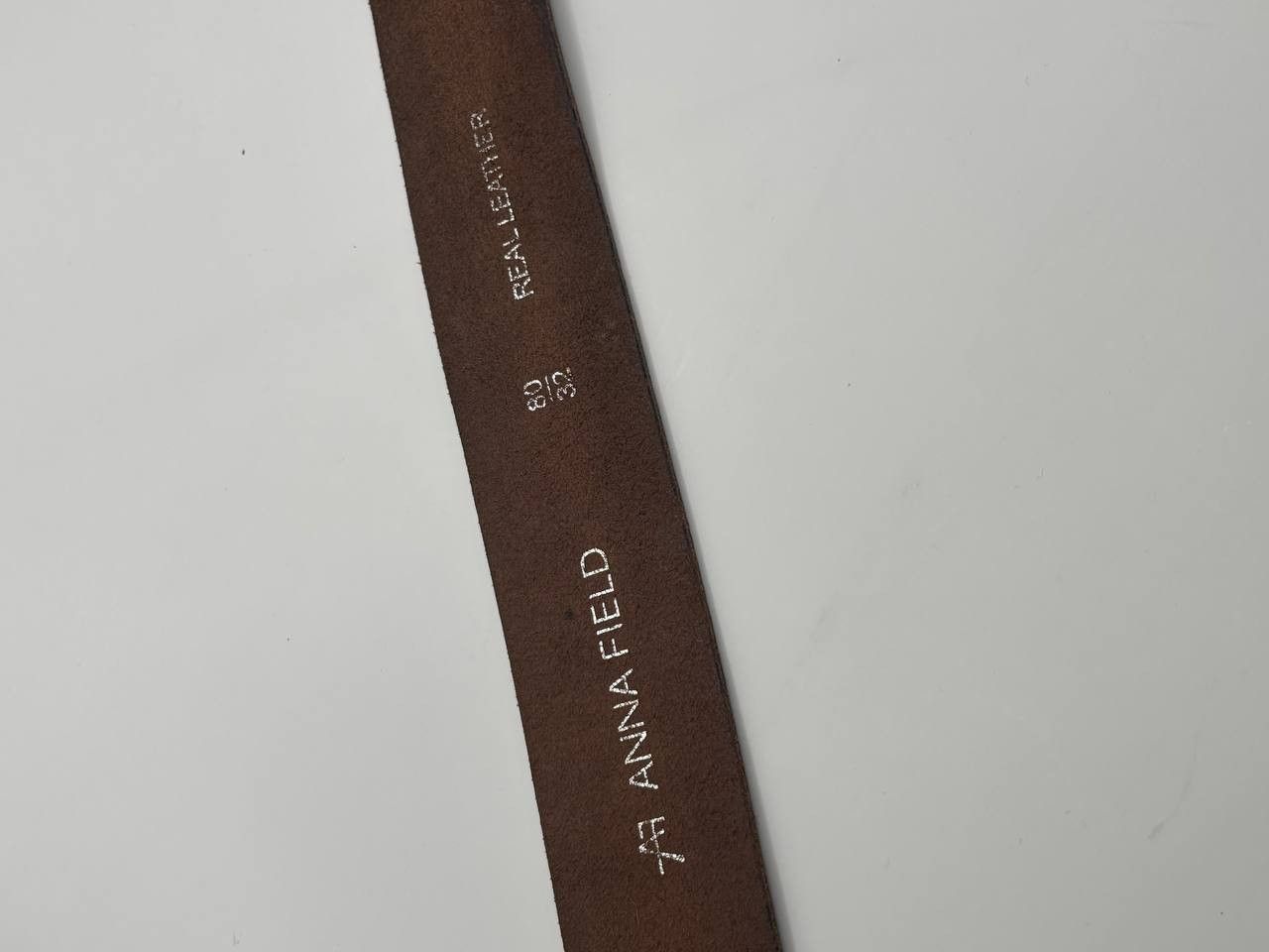 Vintage Anna Field Genuine Leather Belt - Brown - Size 80/32 Size ONE SIZE - 10 Thumbnail