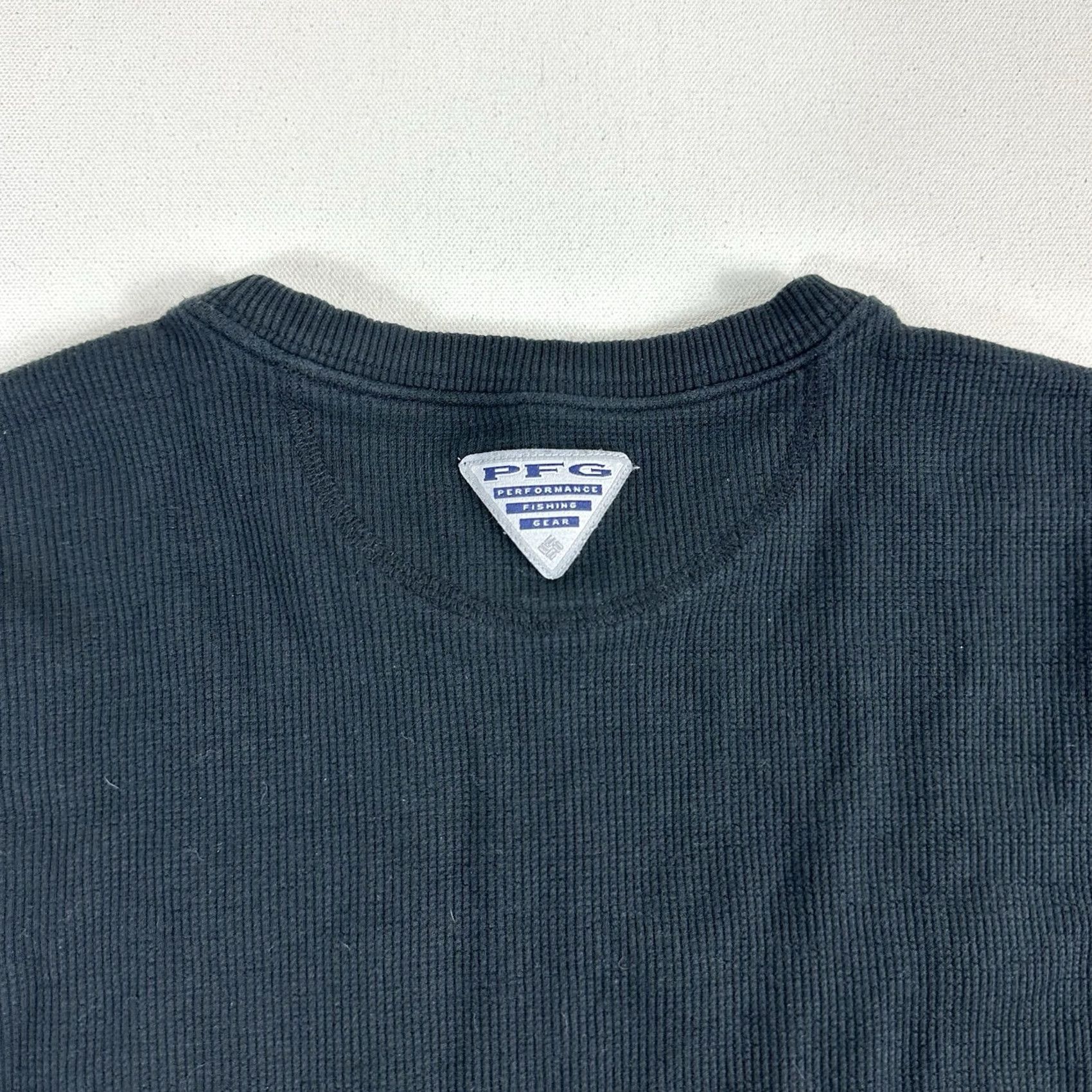 Triangl Columbia PFG Sweatshirt Triangle Waffle Thermal Black Long Sleeve Mens S Size US S / EU 44-46 / 1 - 5 Thumbnail