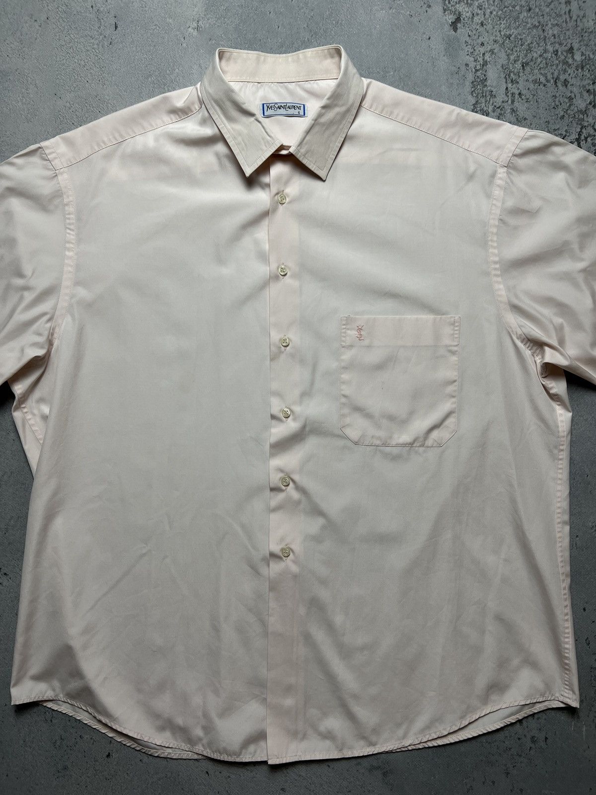 Yves Saint Laurent YSL Shirt Cotton Yves Saint Laurent Summer Shirtsleeve 90s Size US XXL / EU 58 / 5 - 6 Thumbnail
