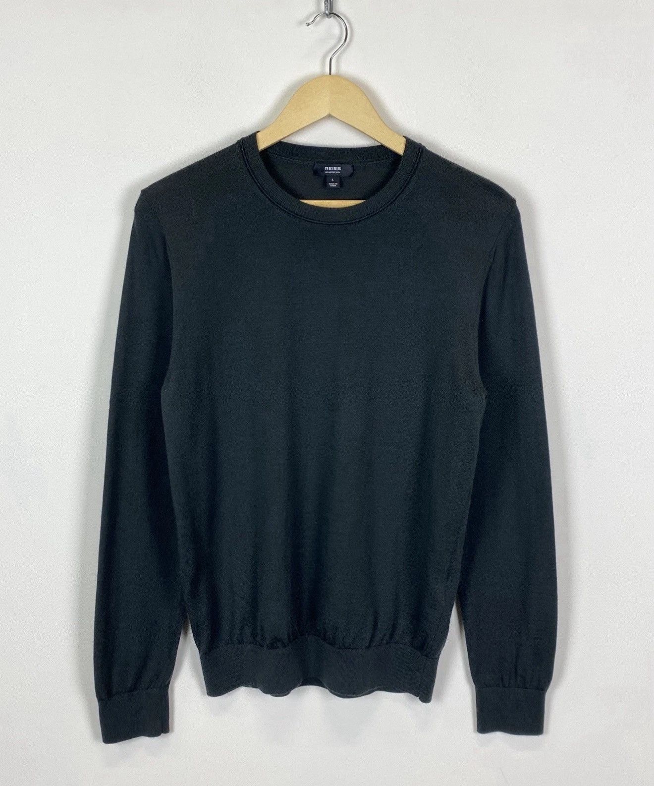 Reiss Reiss Wessex Merino Wool Crew Neck Jumper Sweater Pullover Size US L / EU 52-54 / 3 - 1 Thumbnail