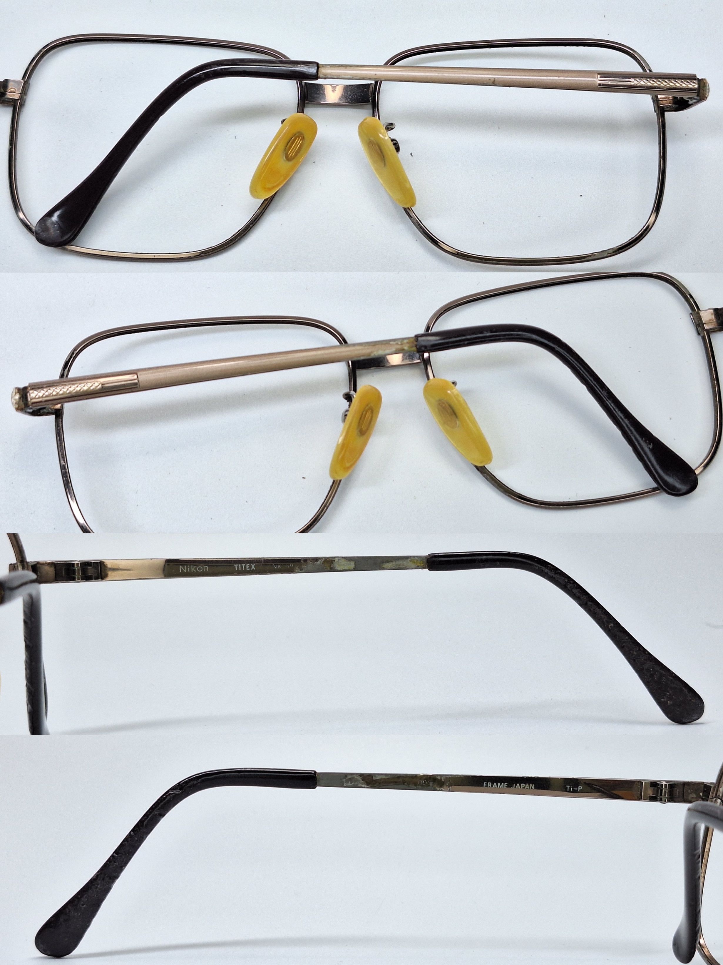 Nikon NIKON TITEX NK69 Ti-P Titanium Double Bridge Eyeglasses Size ONE SIZE - 4 Thumbnail