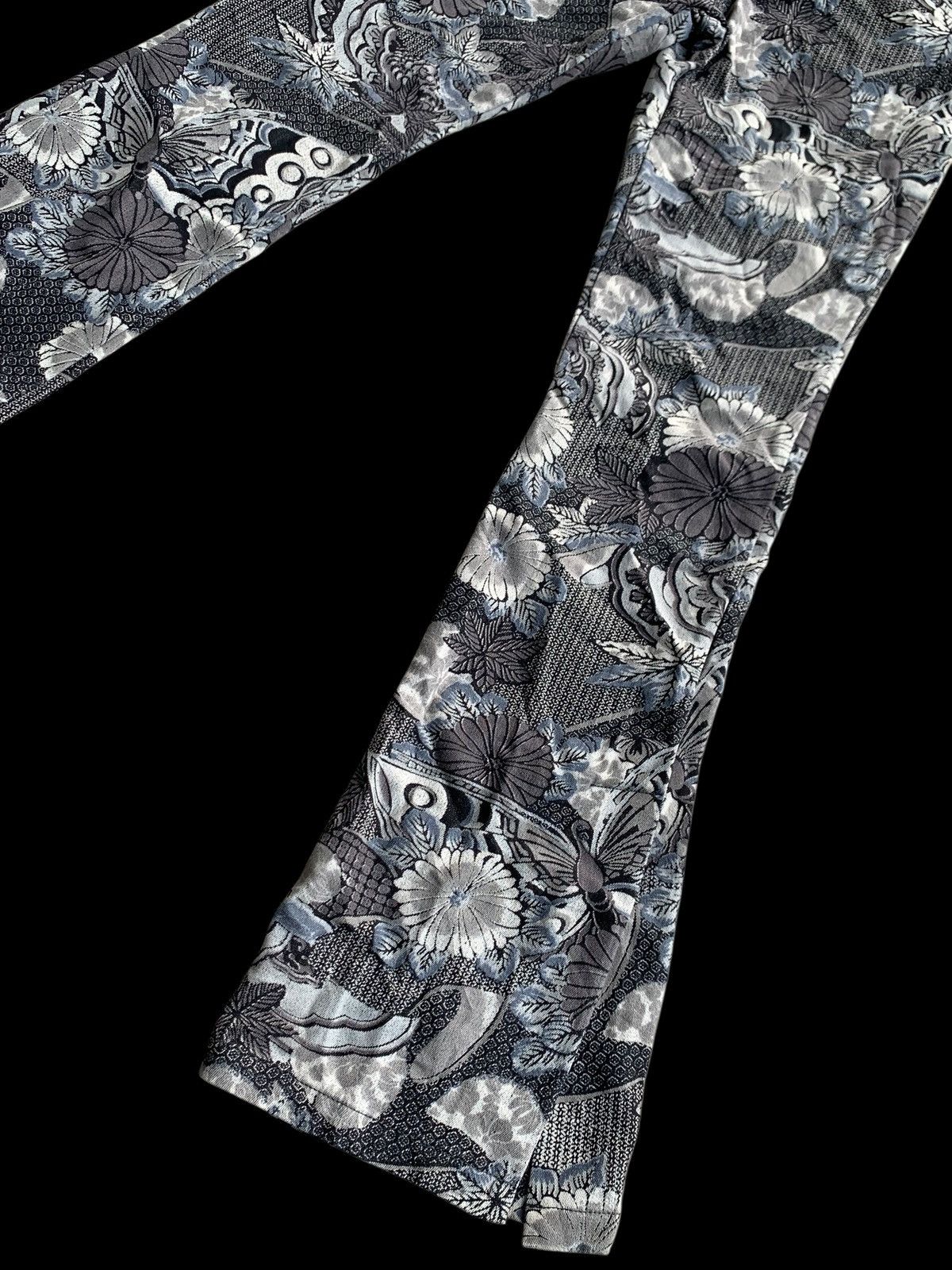 If Six Was Nine × Japanese Brand × Vintage Ladies FLARES Retro Flower Bell Bottoms Hippie vtg trousers Size 28" / US 6 / IT 42 - 9 Thumbnail