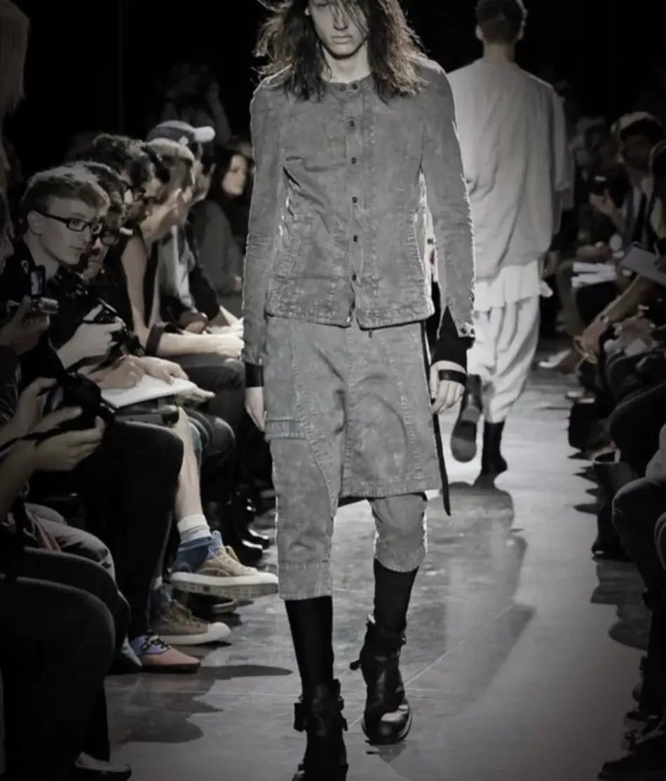 Japanese Brand × Julius Julius_7 ‘Ghost’ Black Wrap Skirt Pants Size US 30 / EU 46 - 3 Thumbnail