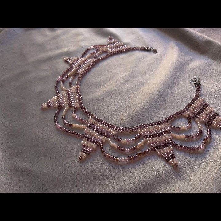 Handmade Necklace Beaded Ethnic Style Embroidered Size ONE SIZE - 6 Thumbnail