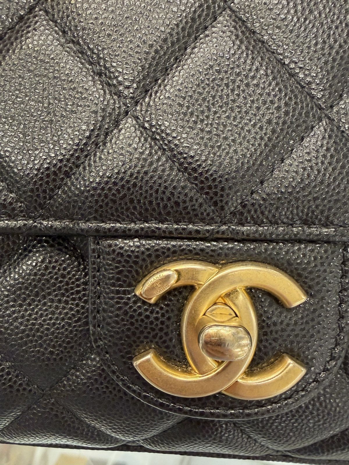 Chanel Chanel Small Classic Flap Black Caviar GHW Size ONE SIZE - 4 Thumbnail