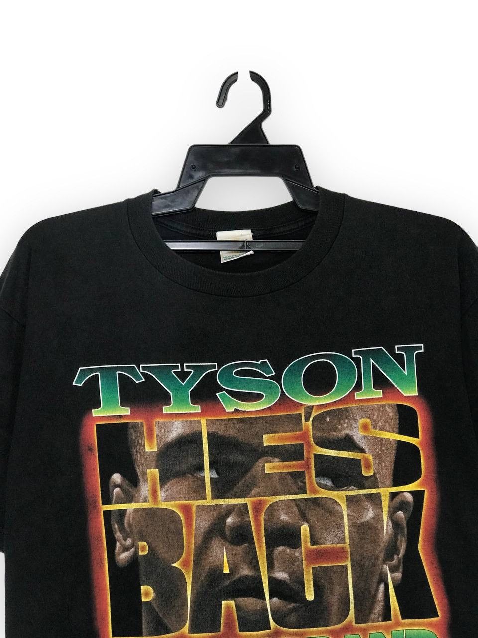 Vintage Vintage rare Mike Tyson He’s Back 19 August 1995 sz L Size US L / EU 52-54 / 3 - 2 Thumbnail