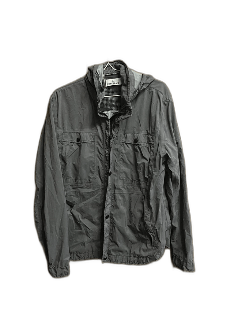 Stone Island stone island grey nylon windbreaker jacket 0079 yq Size US L / EU 52-54 / 3 - 1 Thumbnail