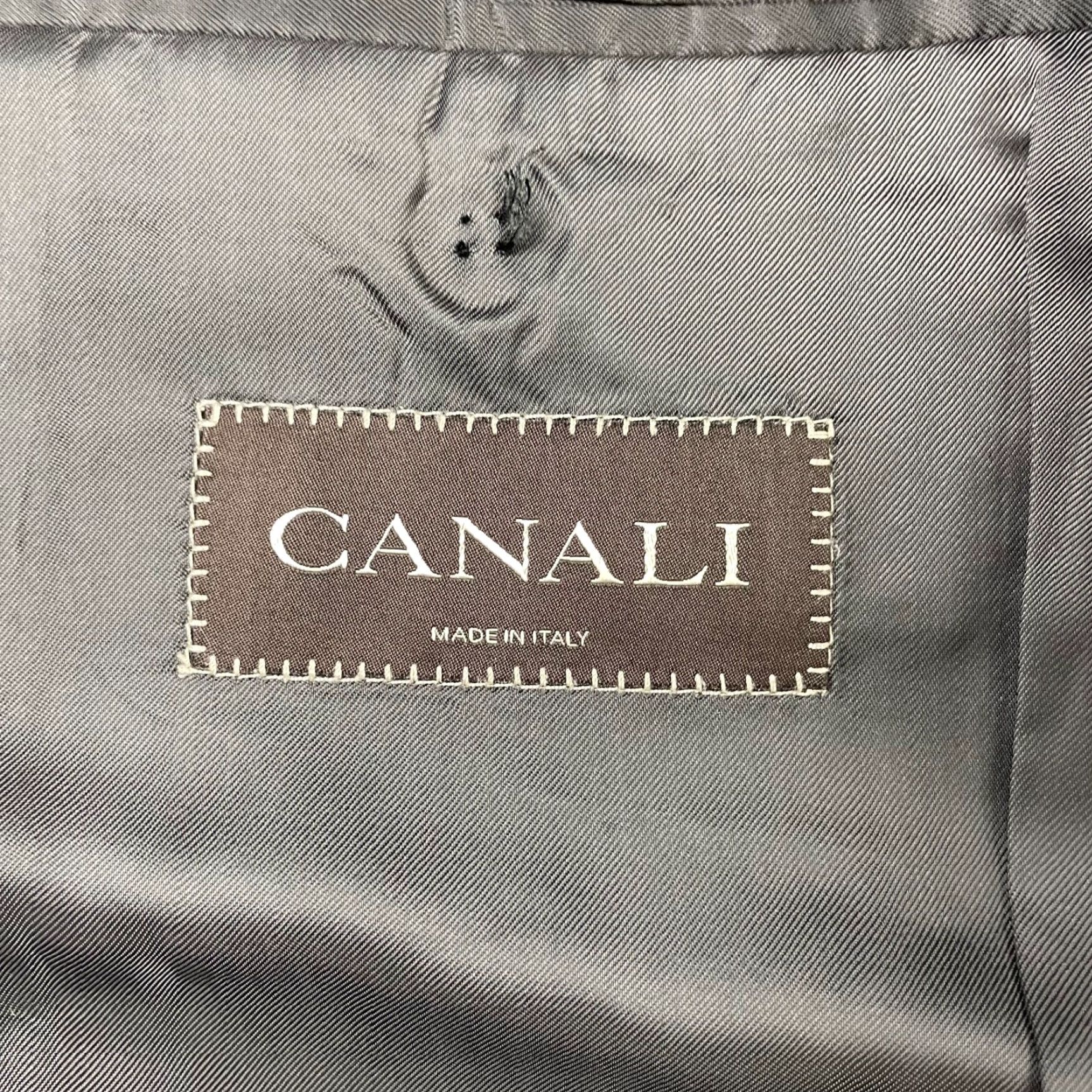 Canali NEW Canali Men's Blazer Wool/Mohair 2-Button Gray Iridescent Stripe Italy 40R Size 40R - 5 Thumbnail