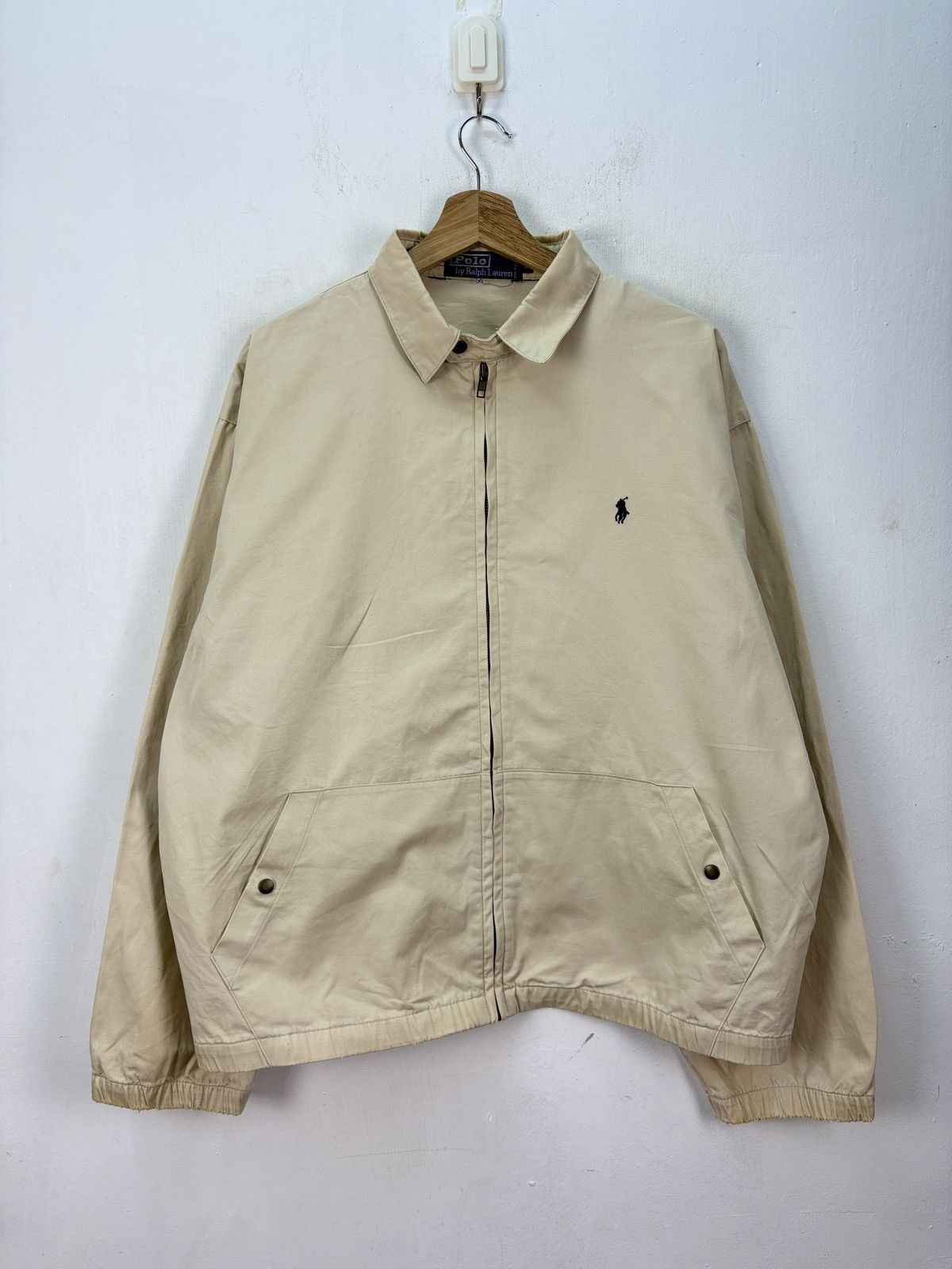 Polo Ralph Lauren Vintage Polo Ralph Lauren Zipper Jacket Distressed Size US L / EU 52-54 / 3 - 1 Thumbnail