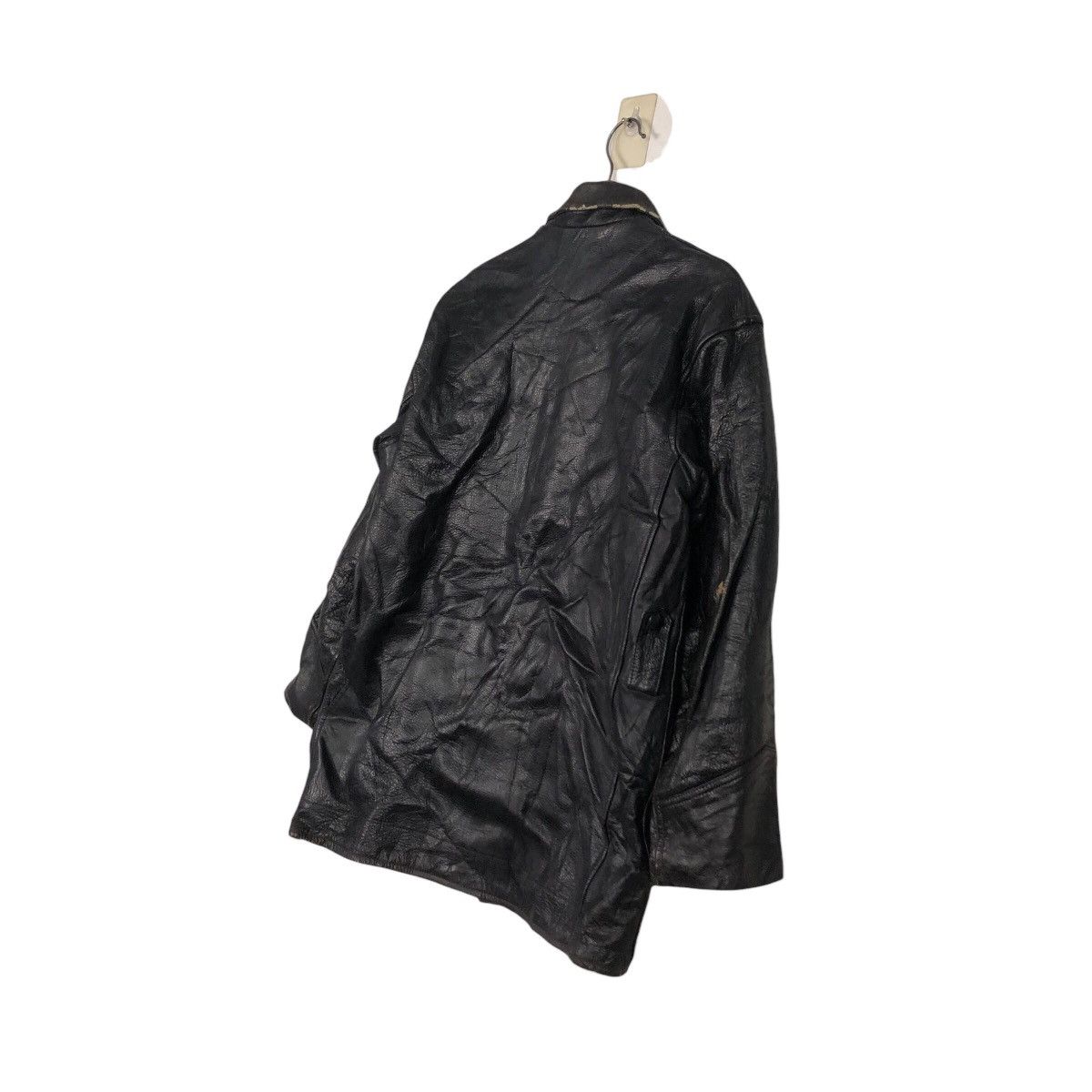 Vintage 📌Vintage Leather Jacket Blanket King City Issey Miyake Size US M / EU 48-50 / 2 - 11 Thumbnail