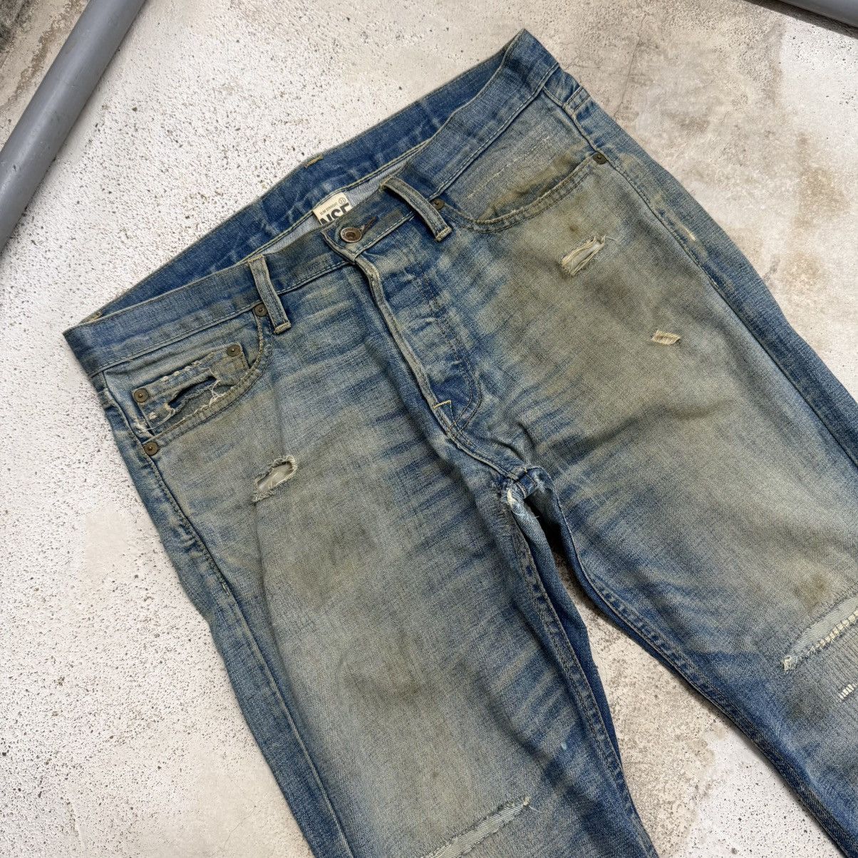 NSF NSF Muddy Distressed Slim Fit Buttonfly Denim Pants Size US 31 - 4 Thumbnail