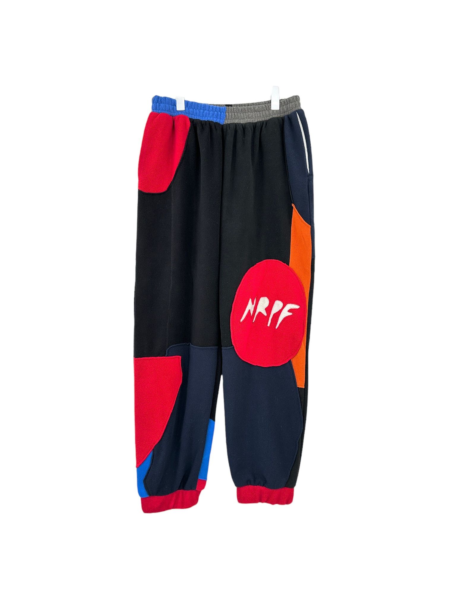 Bethany Williams NWT AW20 Multicolor "NRPF" Recycled Fleece Joggers Size US 29 - 1 Thumbnail
