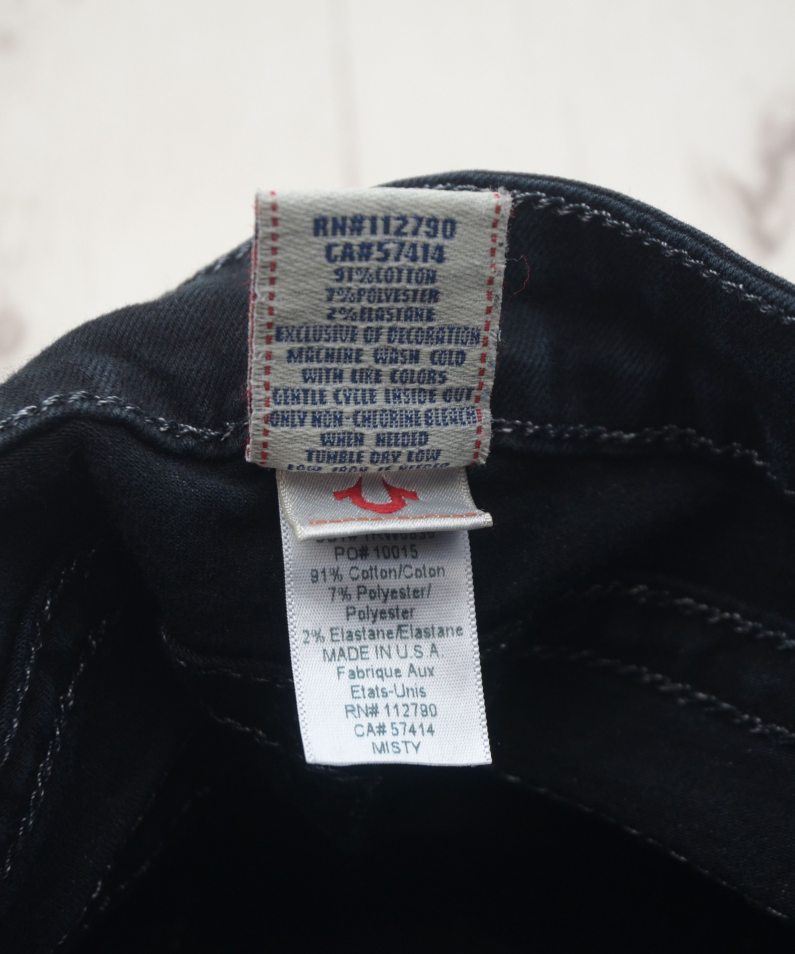 True Religion × Vintage Vintage True Religion Jeans Made in USA Misty Black Y2K Size 27" / US 4 / IT 40 - 12 Thumbnail