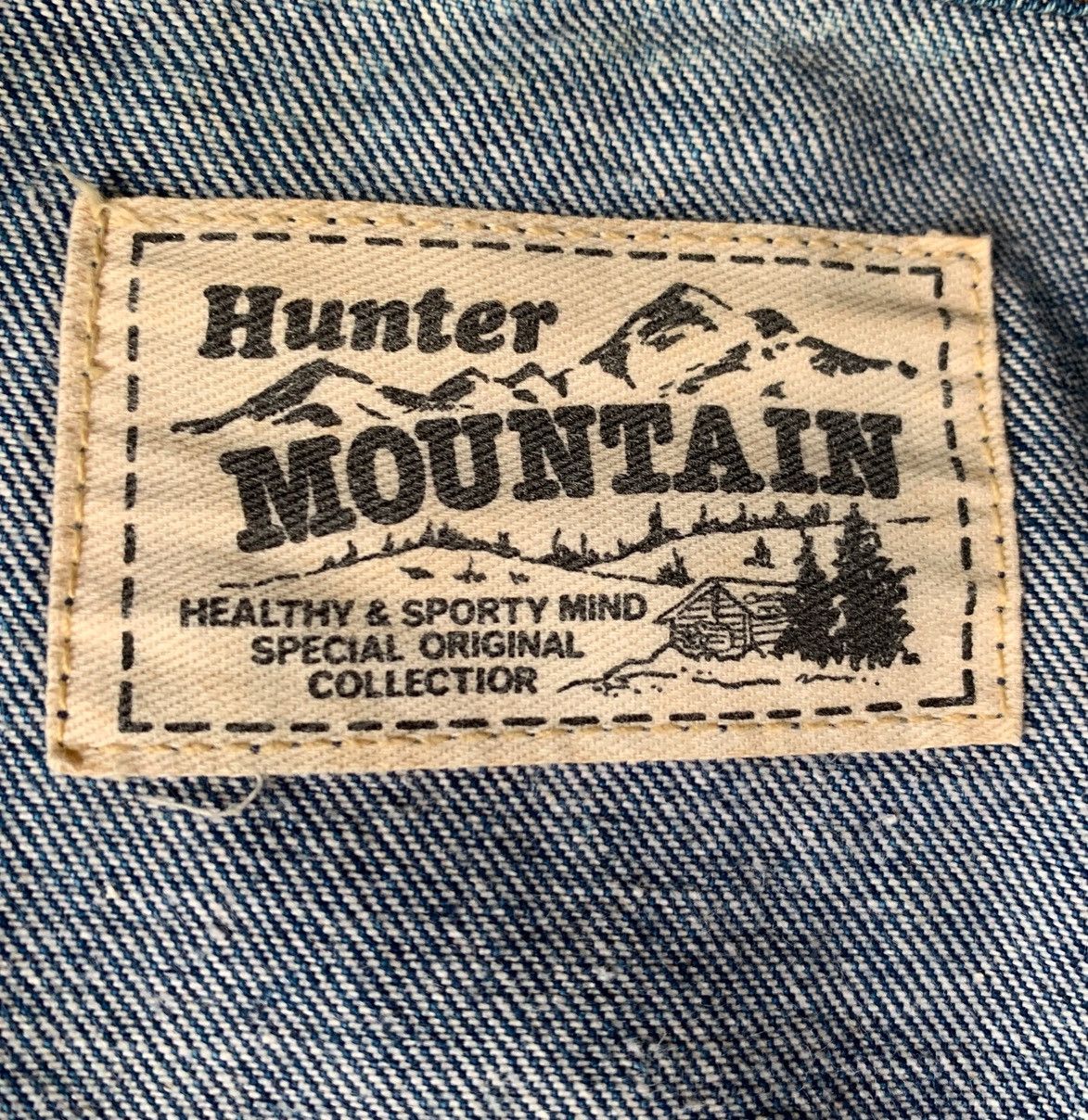 Hunter Vintage Asymmetric Hunter Mountain Acid Wash Denim Jacket Size US S / EU 44-46 / 1 - 13 Thumbnail