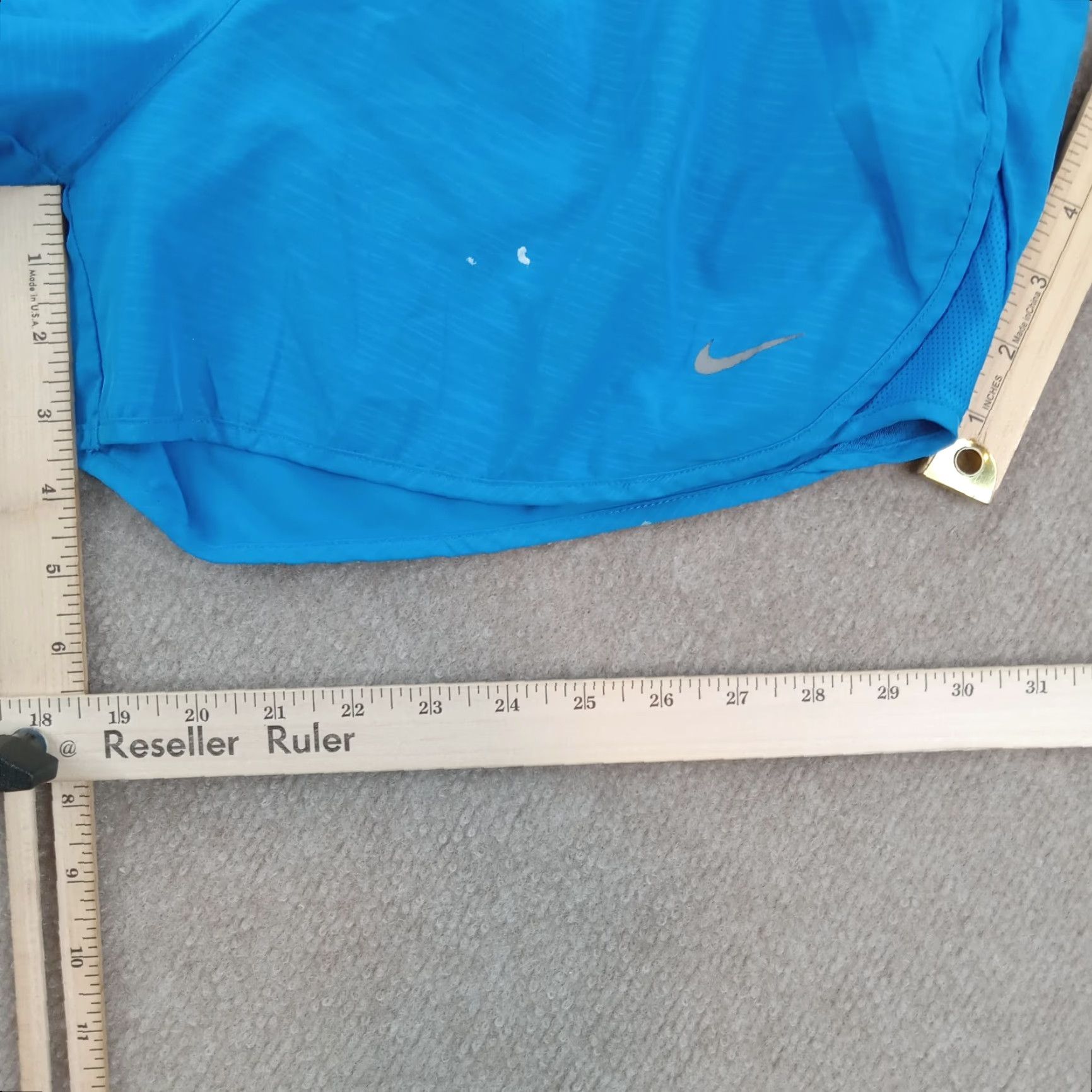 Nike Nike Shorts Womens Large Blue Dri Fit Lined Elastic Waist Drawstring Running Size 30" / US 8 / IT 44 - 3 Thumbnail