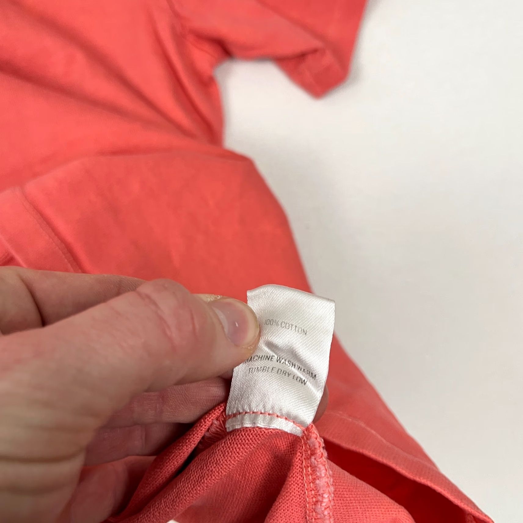Outlier Outlier Shirt Mens 2XL Pink Heavy Woven Cotton Casual Tee Made in Portugal Size US XXL / EU 58 / 5 - 5 Thumbnail