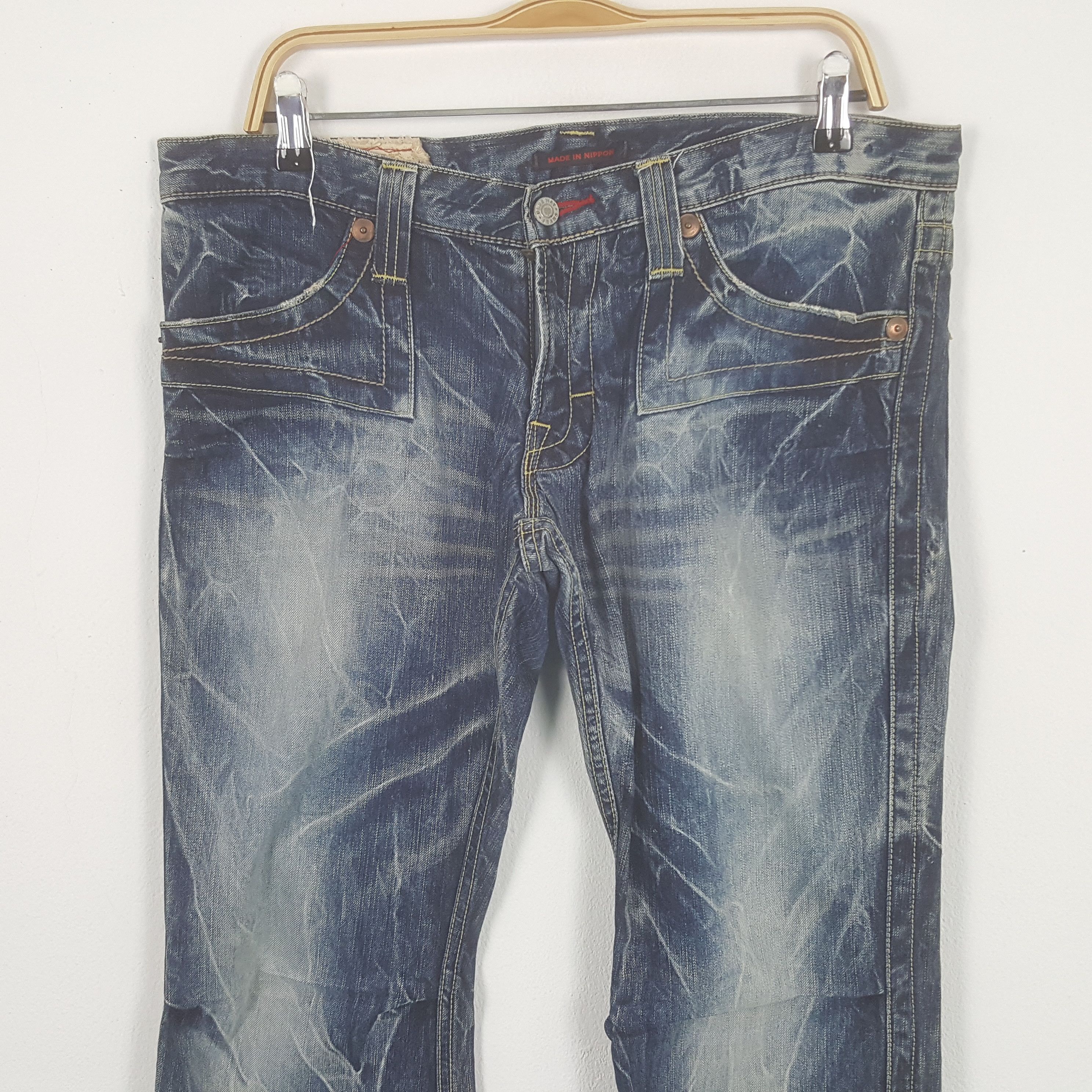 Japanese Brand × Vintage Vintage BW Jeans Nippon Japanese Denim Jeans Size US 36 / EU 52 - 2 Thumbnail