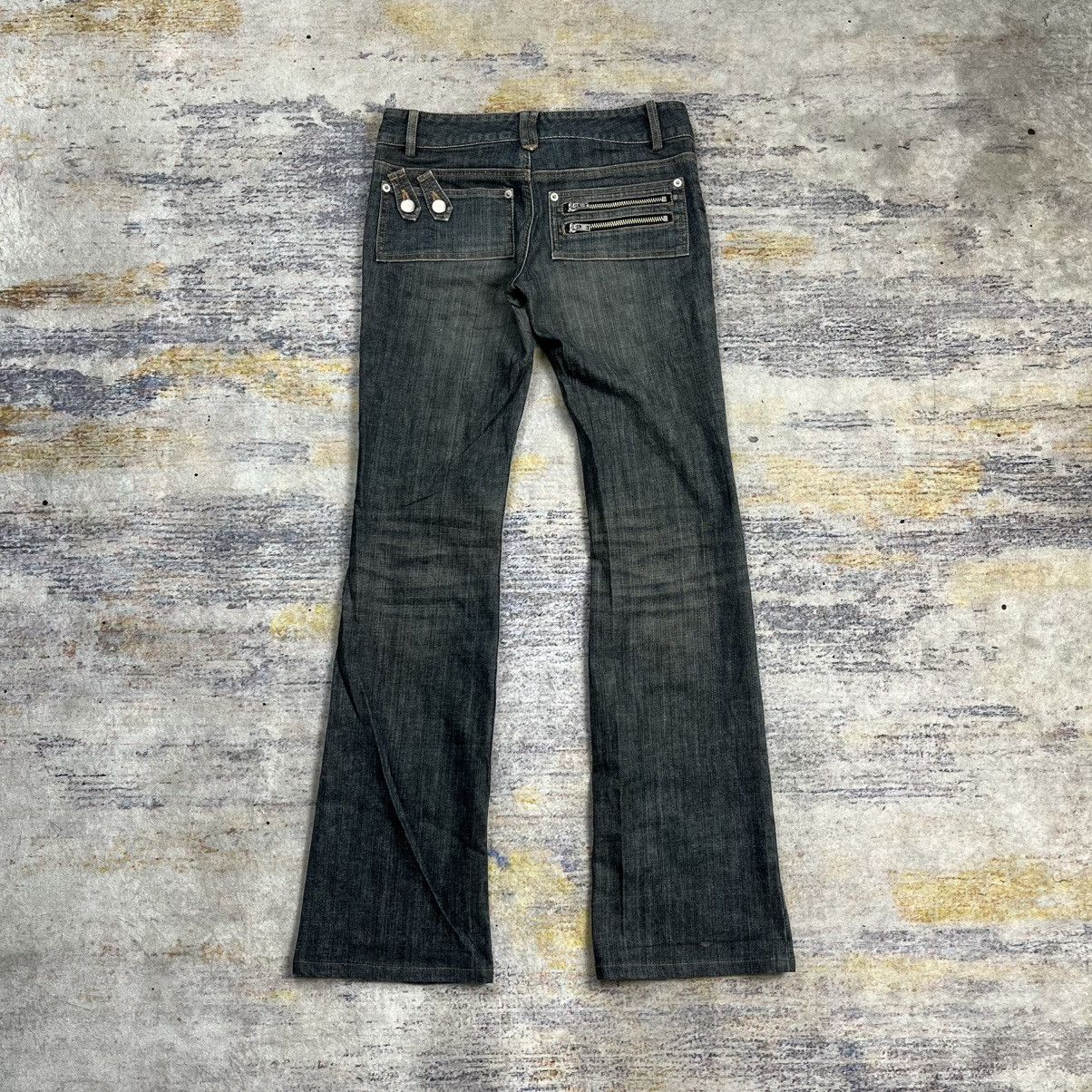 Tornado Mart Tornado Mart multi pocket low rise flared denim pants Size 29" - 2 Thumbnail