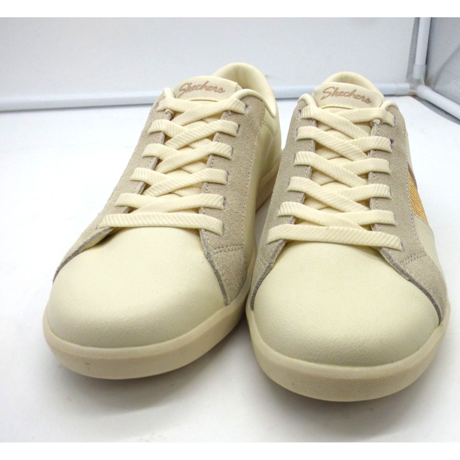 SKECHERS Skechers Breeze St. Shimmery Skies Women’s Leather Sneakers, Size US 9.5 / IT 39.5 - 4 Thumbnail