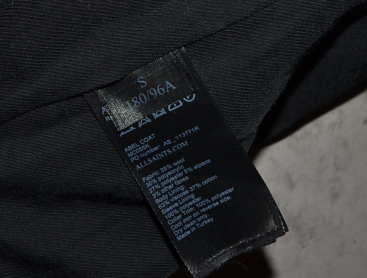 Allsaints AllSaints wool Abel Coat Gray Size S Size US S / EU 44-46 / 1 - 17 Thumbnail