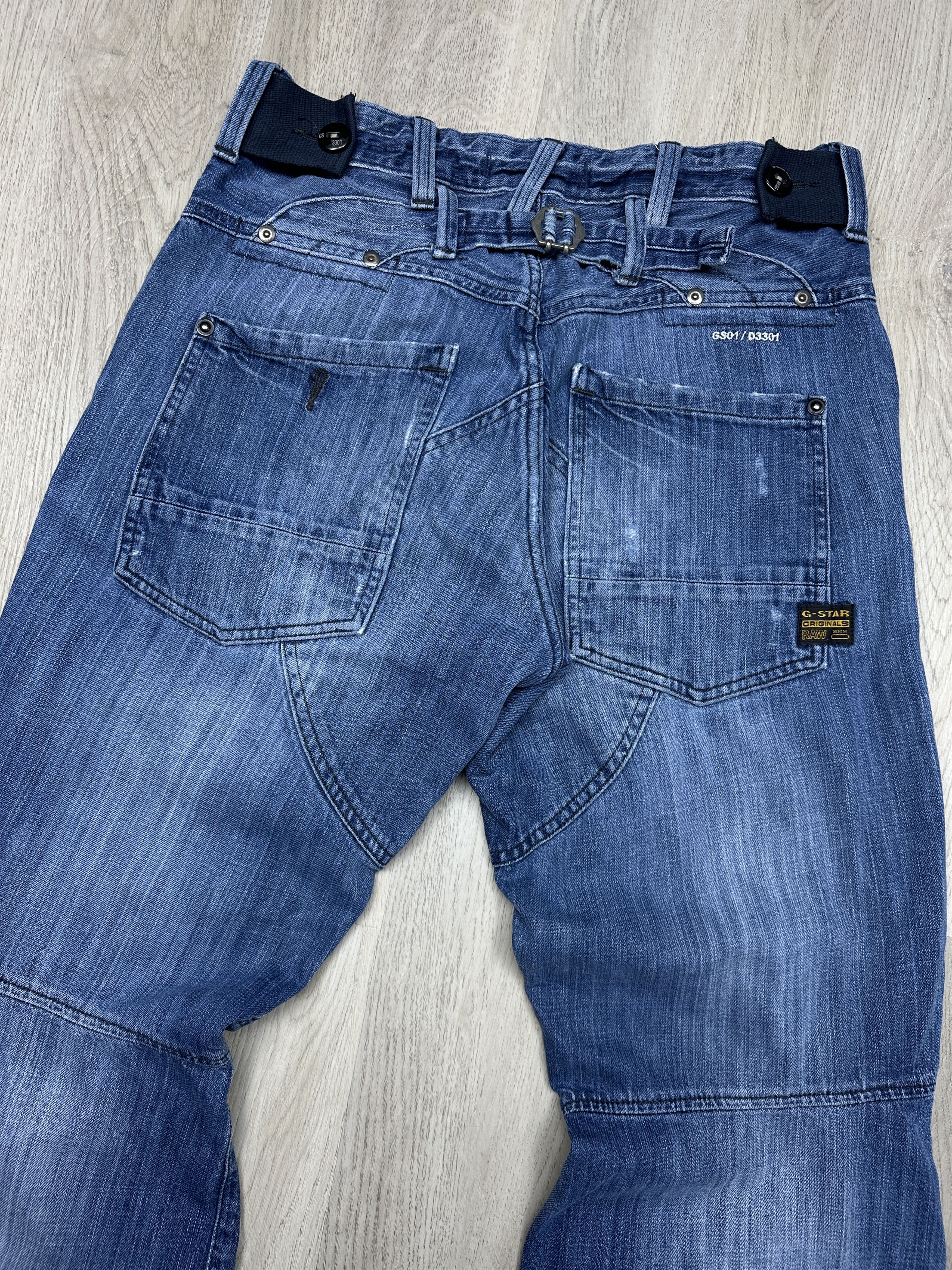 G-Star G Star Raw Mens Storm Elwood Denim Pants Jeans Double Knee Size US 31 - 9 Thumbnail