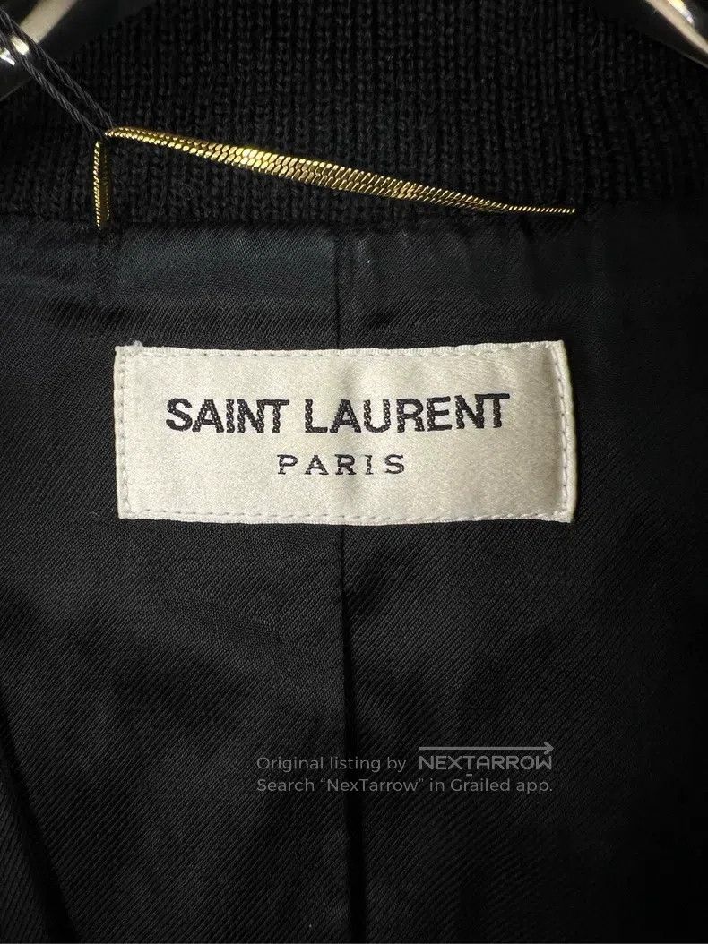 Saint Laurent Paris Saint Laurent Paris Black Baseball Jacket i Size XXS / US 00 / IT 34 - 3 Thumbnail