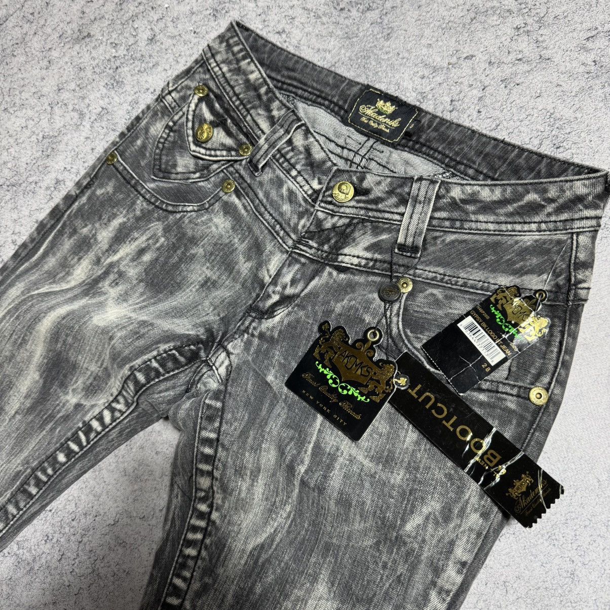 Vintage NEW Akademiks Vintage Big Logo Jeans Size US 28 / EU 44 - 5 Thumbnail
