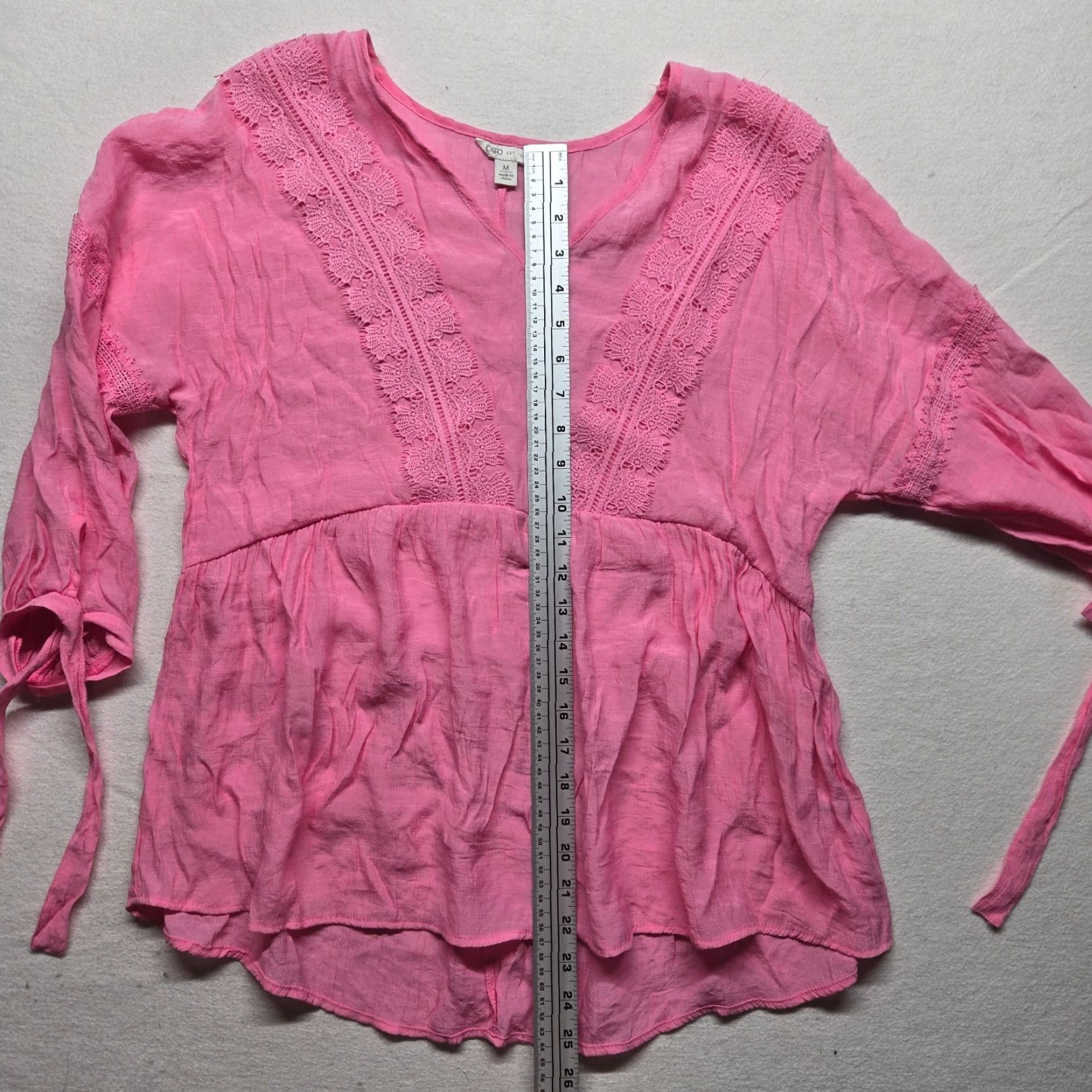 Vintage VINTAGE Cato Blouse Shirt Adult Women's Size M Long Sleeve Solid Pink Size M / US 6-8 / IT 42-44 - 6 Thumbnail