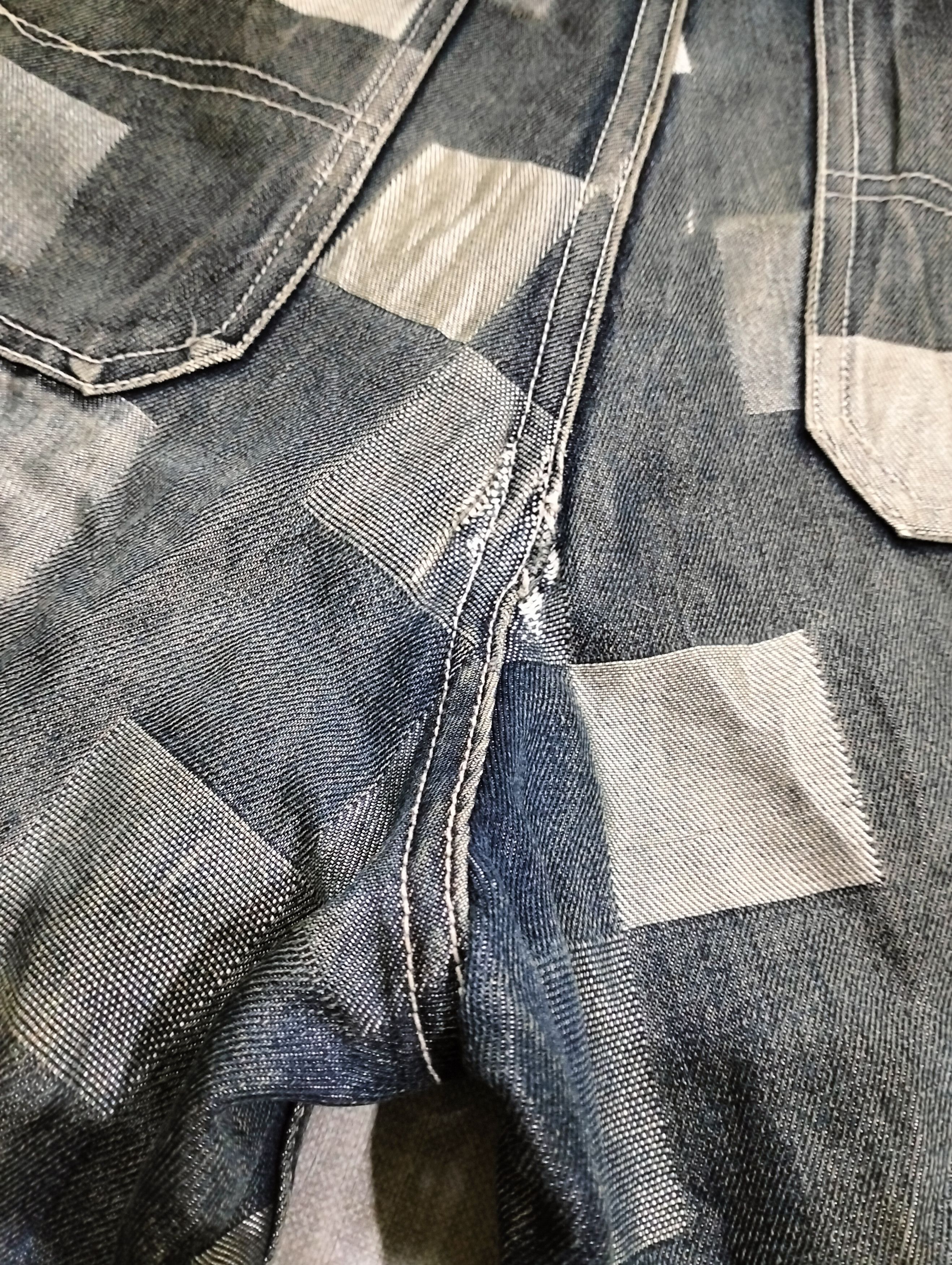 Pepe Jeans Pepe Jeans Baggy Pants Patchwork Design Distressed Pants Size US 35 - 12 Thumbnail