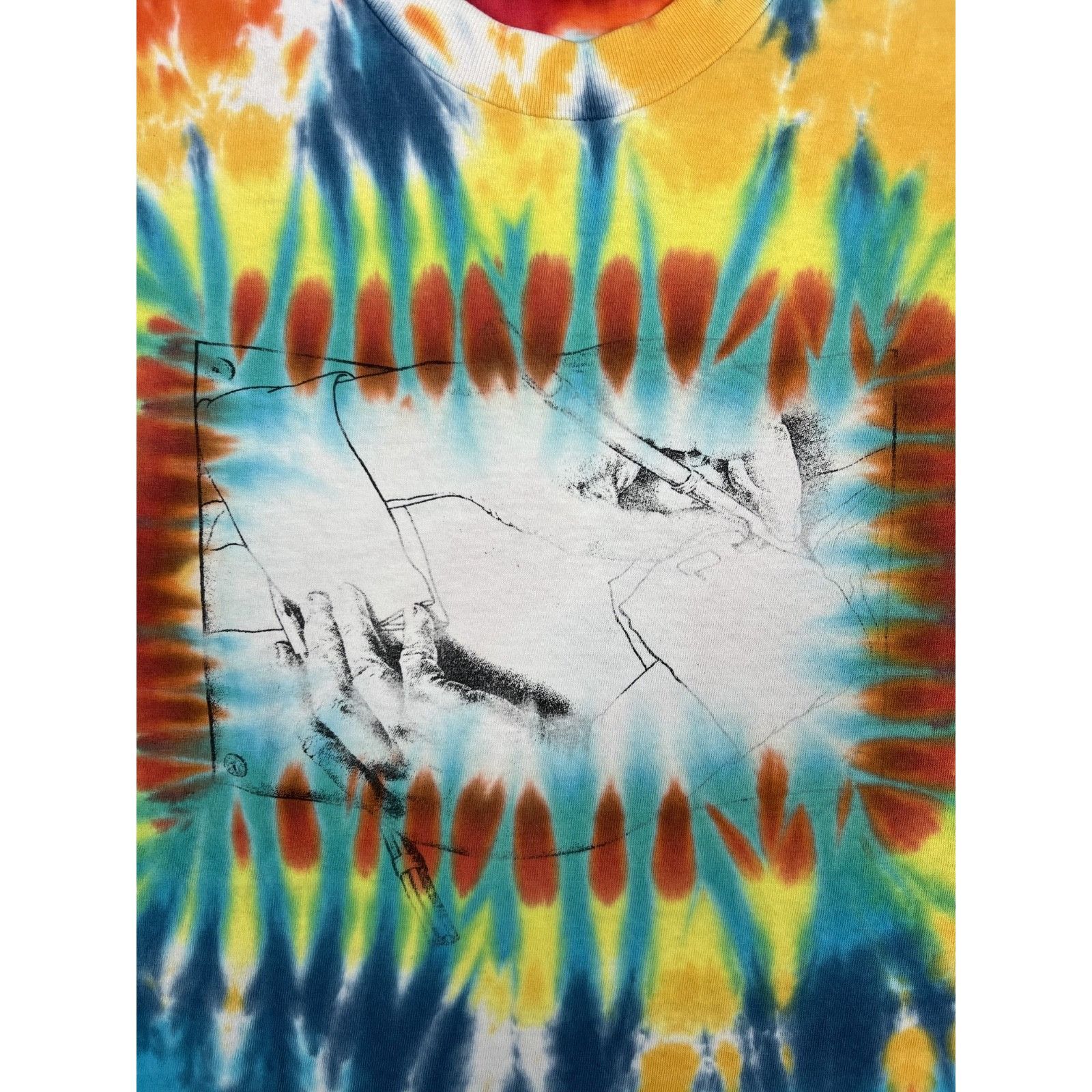 Vintage Vintage MC Escher Tie Dye T-Shirt Size XL Single Stitch Draw Size US XL / EU 56 / 4 - 2 Thumbnail