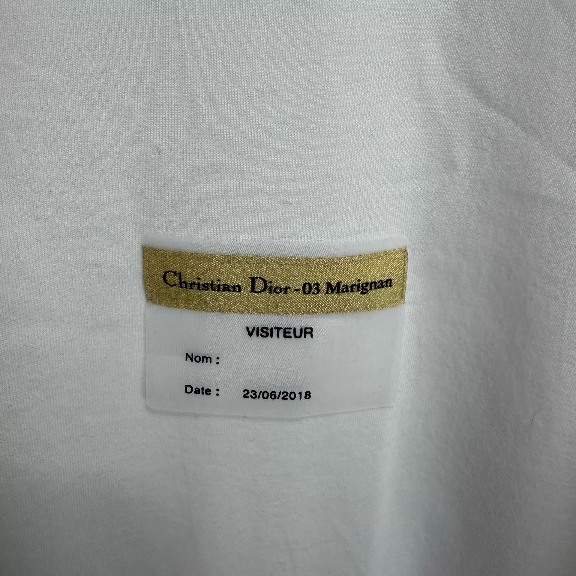 Dior Dior Logo Casual Short Sleeve T - Shirt Men White XXL Size US XXL / EU 58 / 5 - 5 Thumbnail