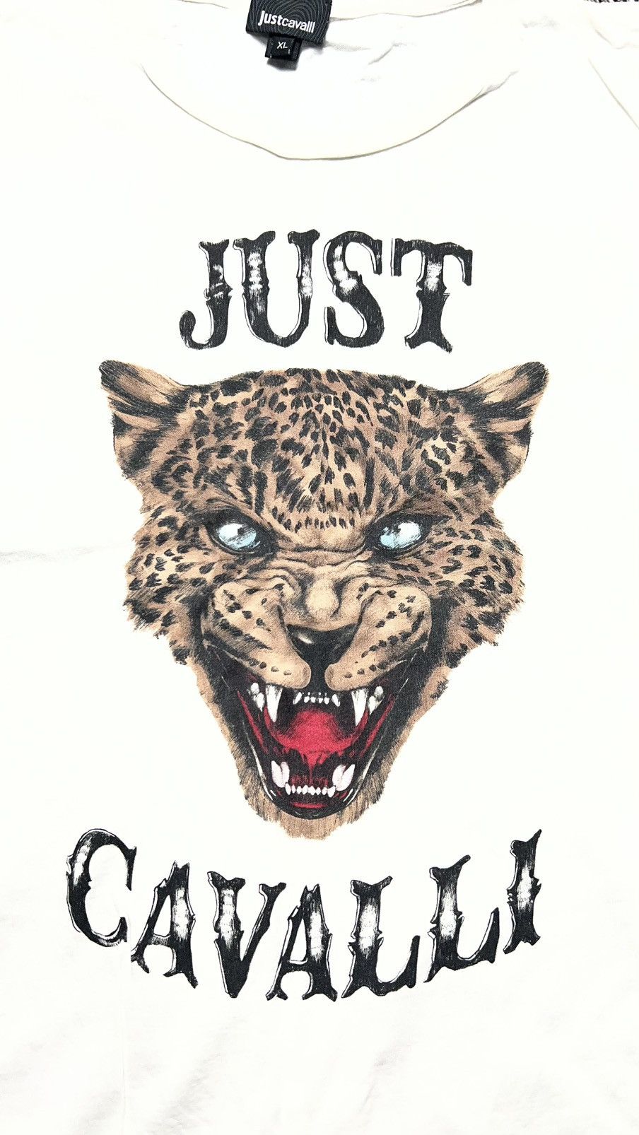 Just Cavalli Just Cavalli leopard tiger big logo tee vintage Size US XL / EU 56 / 4 - 3 Thumbnail