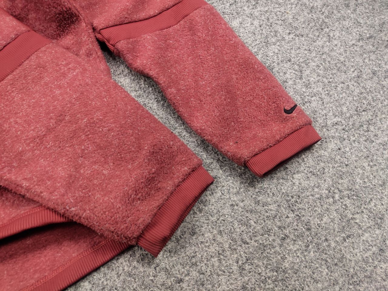 Nike Nike Fleece womens oversized zip-up burgundy Hoodie Size L / US 10 / IT 46 - 12 Thumbnail