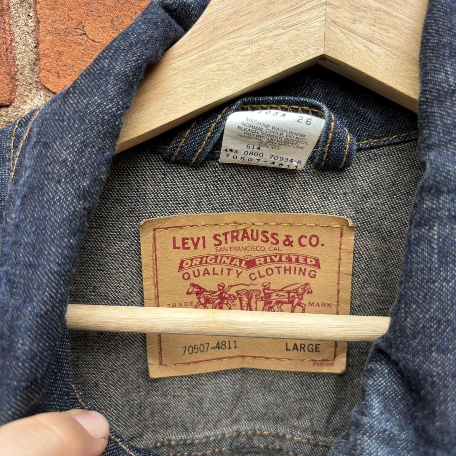 Levi's vintage U2 elevation tour Levi’s denim jacket 00s L Size US L / EU 52-54 / 3 - 6 Thumbnail