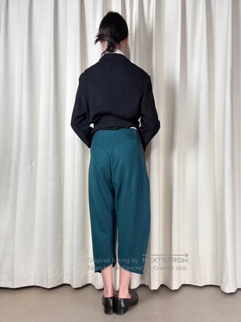 Issey Miyake Issey Miyake Origami Patchwork Peacock Green Harem Pants Size 25" / US 0 / IT 36 - 6 Thumbnail