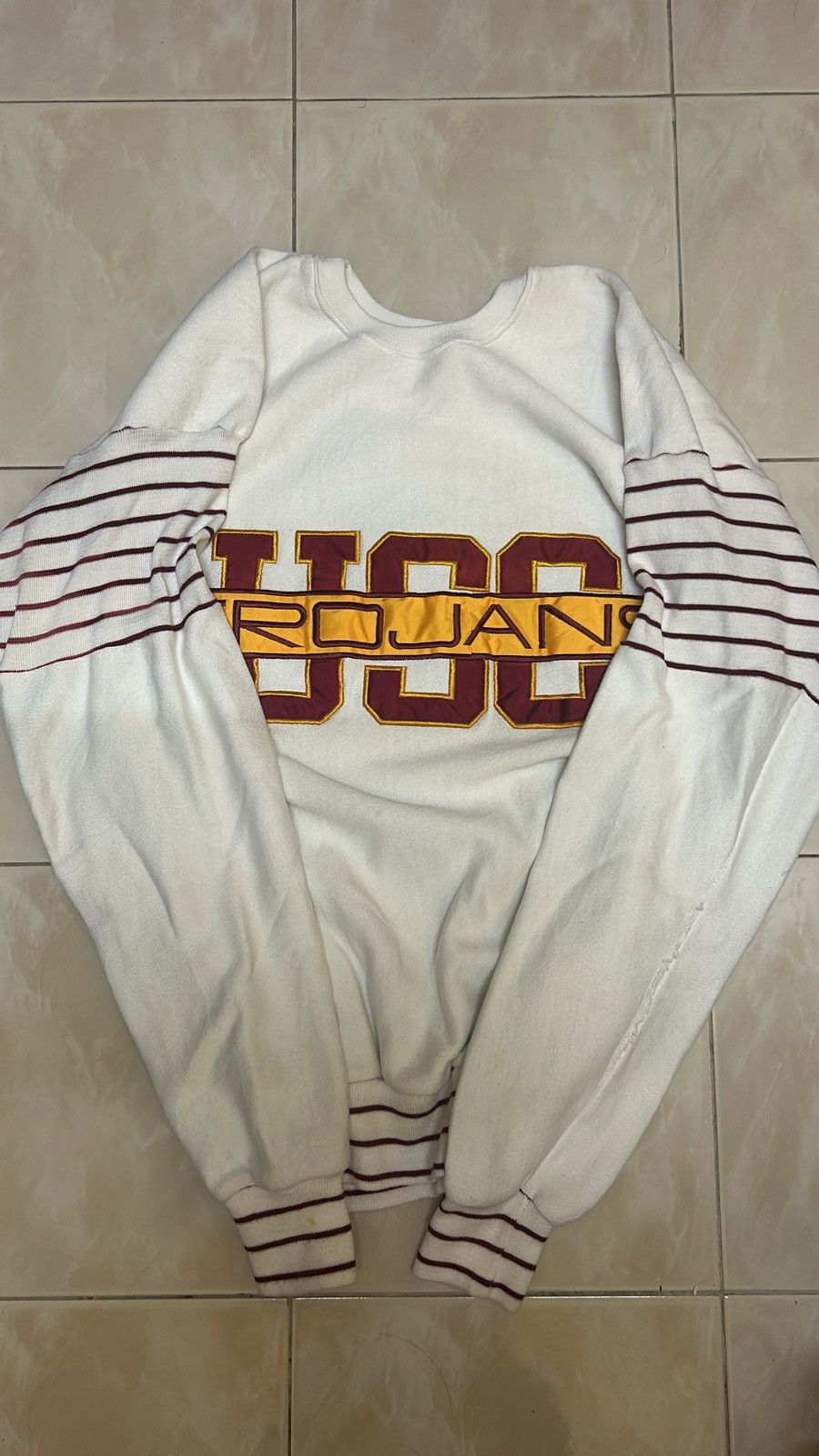 Vintage VTG SWEATSHIRT TROJANS Size US L / EU 52-54 / 3 - 1 Thumbnail