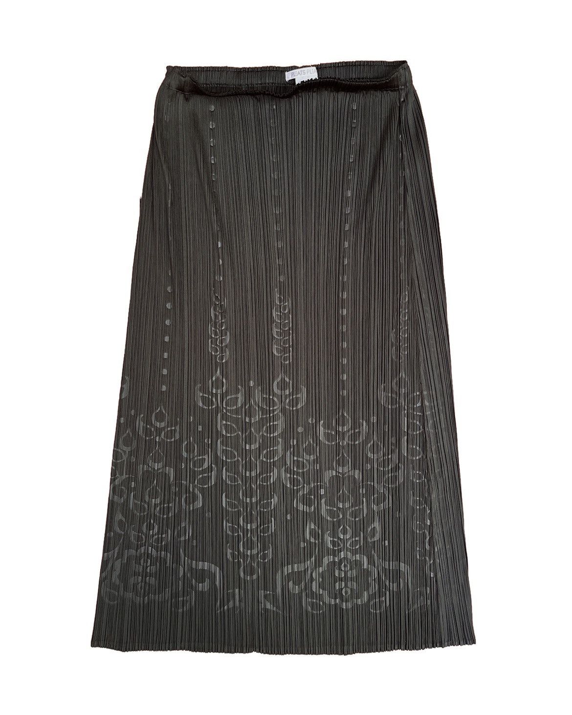 Pleats Please Issey Miyake Pleats Please Issey Miyake Grahic Maxi Skirt Size 4 c.2004 Size 28" / US 6 / IT 42 - 1 Thumbnail