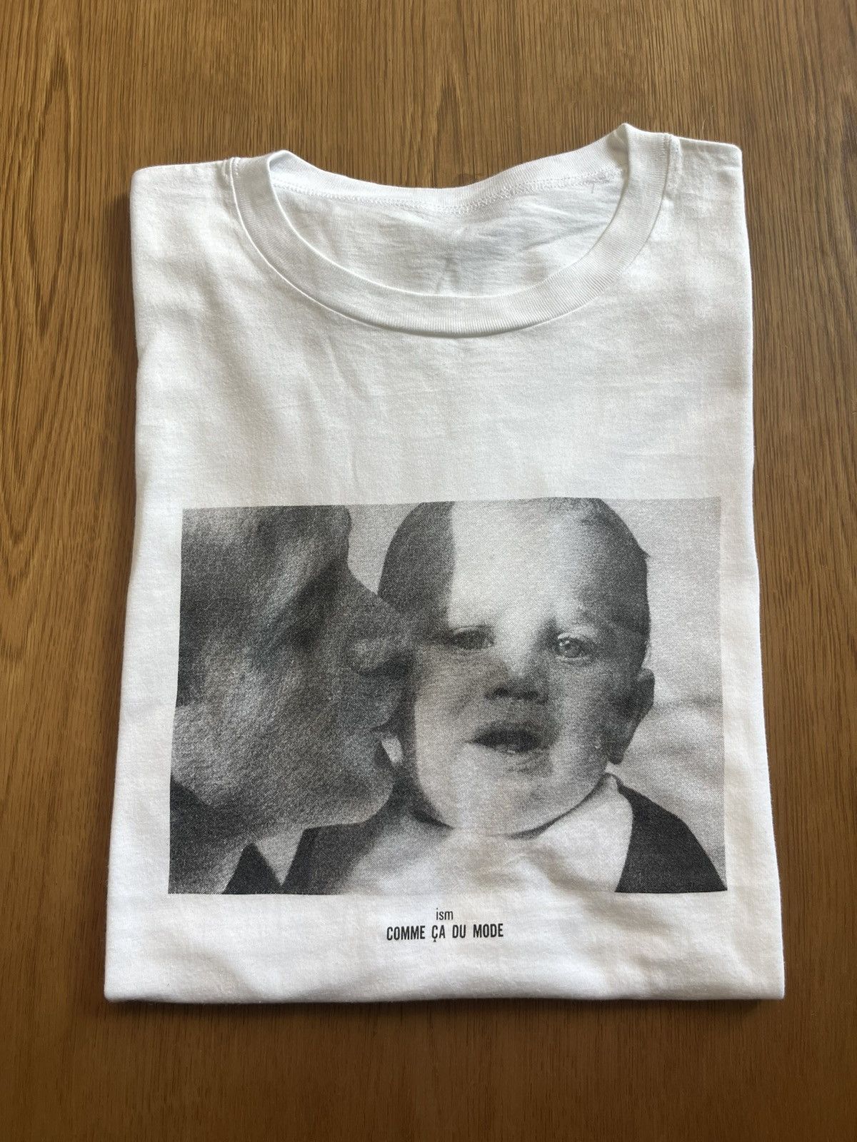 Vintage Vintage ism COMME CA DU MODE Kiss Baby Photo Brand Tshirt Size US L / EU 52-54 / 3 - 1 Thumbnail