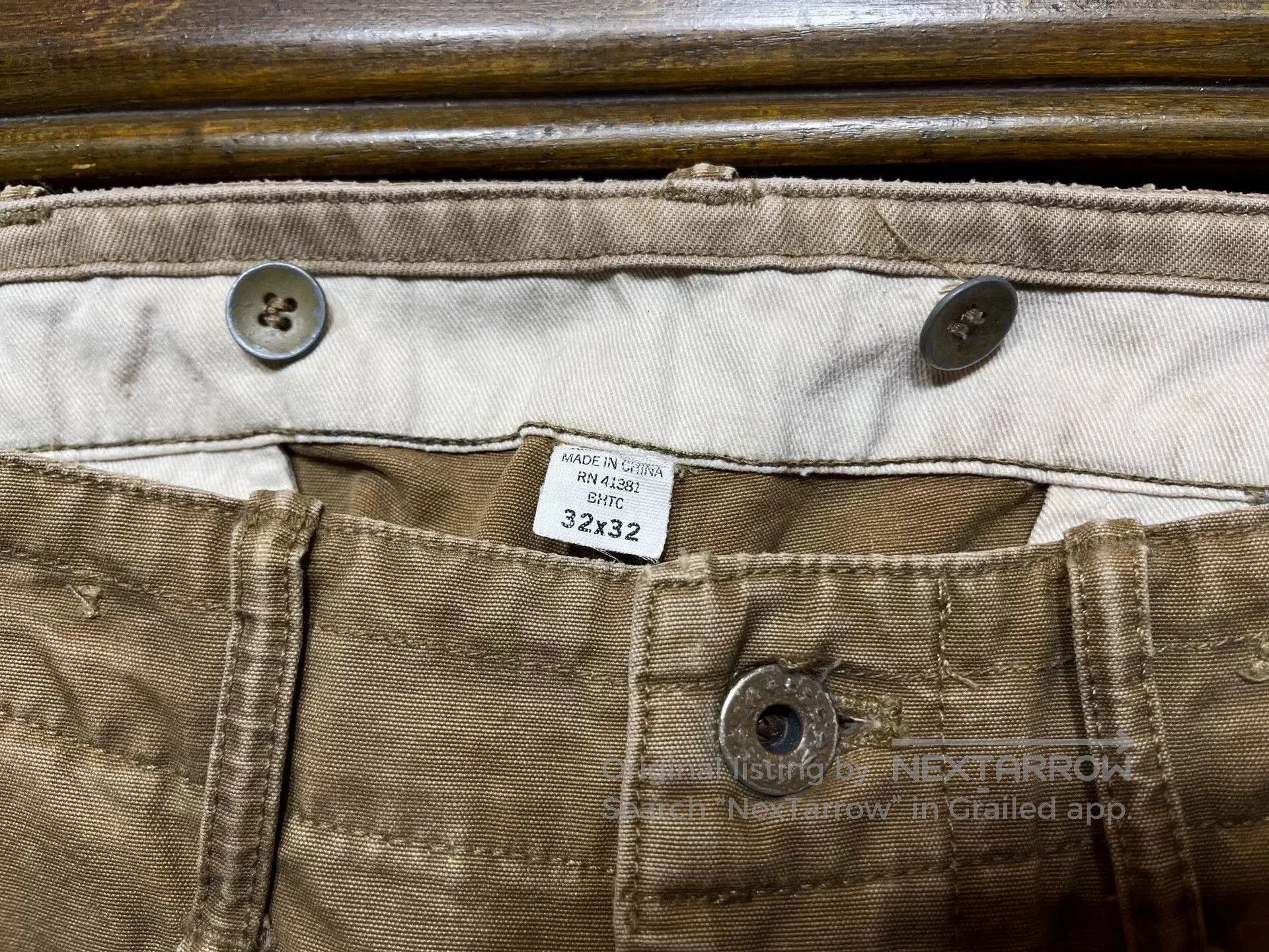 RRL Ralph Lauren rrl waxed work pants by ralph lauren. Size US 32 / EU 48 - 3 Thumbnail