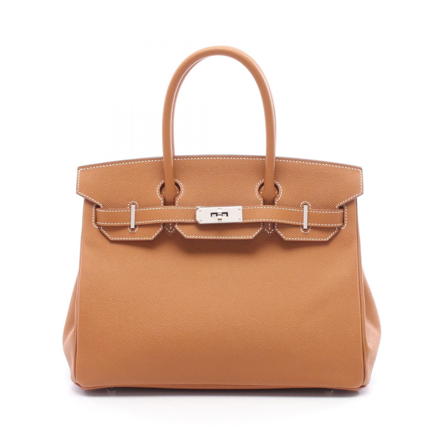 Hermes Hermes Hermes Birkin30 Calfskin Leather Handbag Y2020 DUTY FREE for USA Size ONE SIZE - 1 Thumbnail