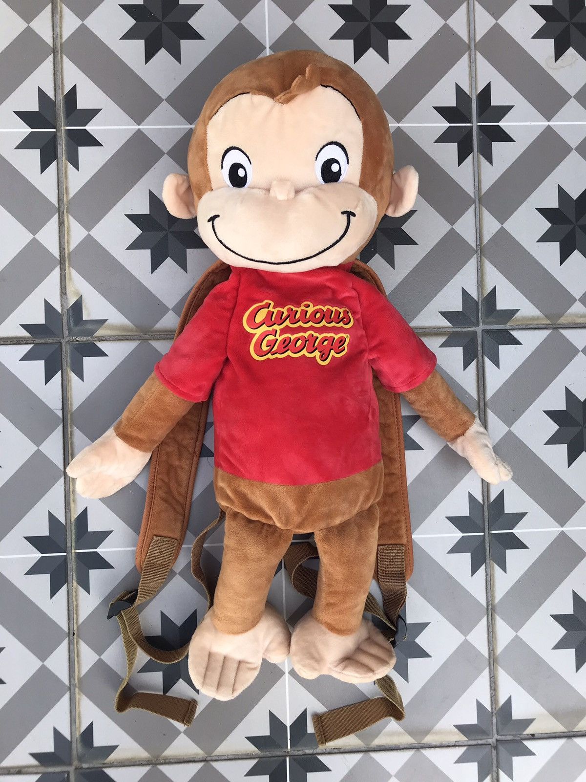 Japanese Brand VINTAGE CURIOUS GEORGE PREMIUM PLUSH BACKPACK Size ONE SIZE - 4 Thumbnail