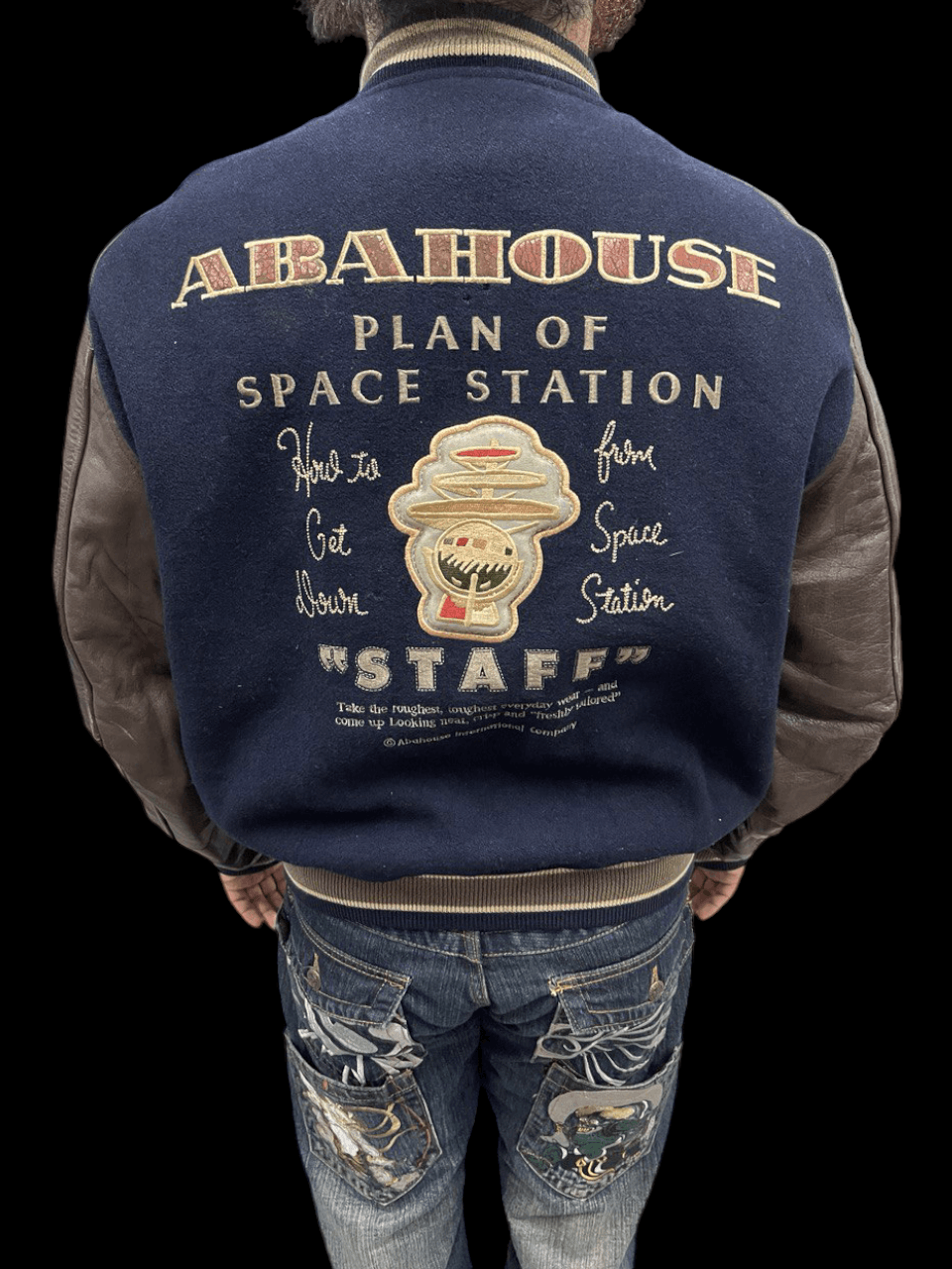 ABAHOUSE × Vintage SICK🔥90s ABAHOUSE VARSITY JACKET Size US M / EU 48-50 / 2 - 1 Thumbnail