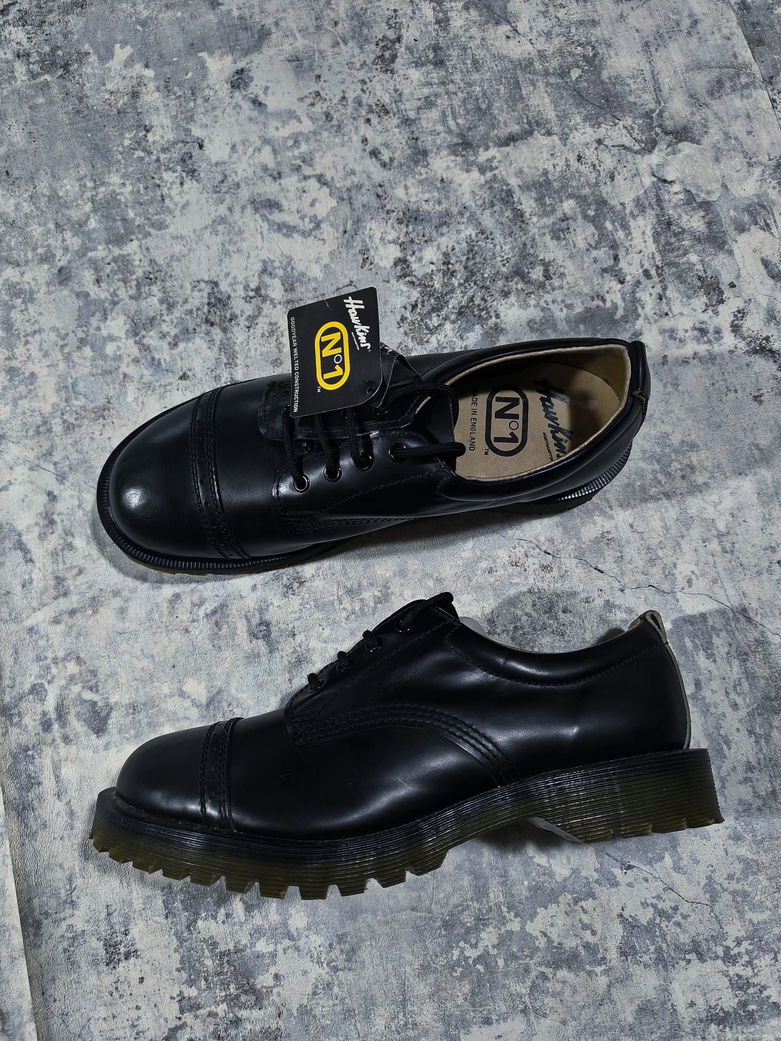 Dr. Martens hawkins dr martens black leather derby shoes Size US 7.5 / EU 40-41 - 6 Thumbnail