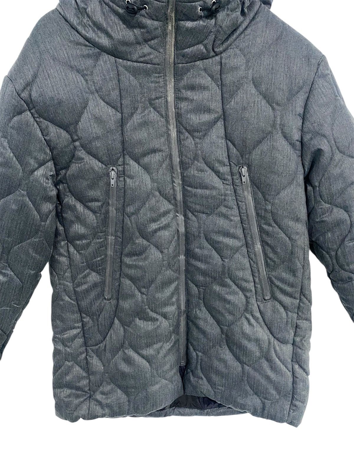 Japanese Brand Neverend Hooded quilted Puffer Coat Size US XL / EU 56 / 4 - 3 Thumbnail