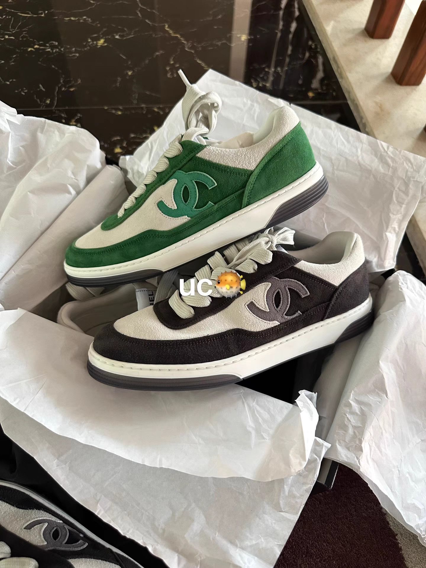 Chanel Chanel Suede Sneakers K19 Size US 8 / IT 38 - 2 Thumbnail
