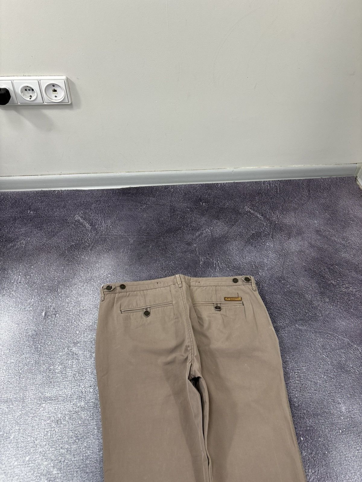 Burberry Burberry Brit Women’s Beige Straight Fit Luxury Chino Pants Size 34" / US 12 / IT 48 - 16 Thumbnail