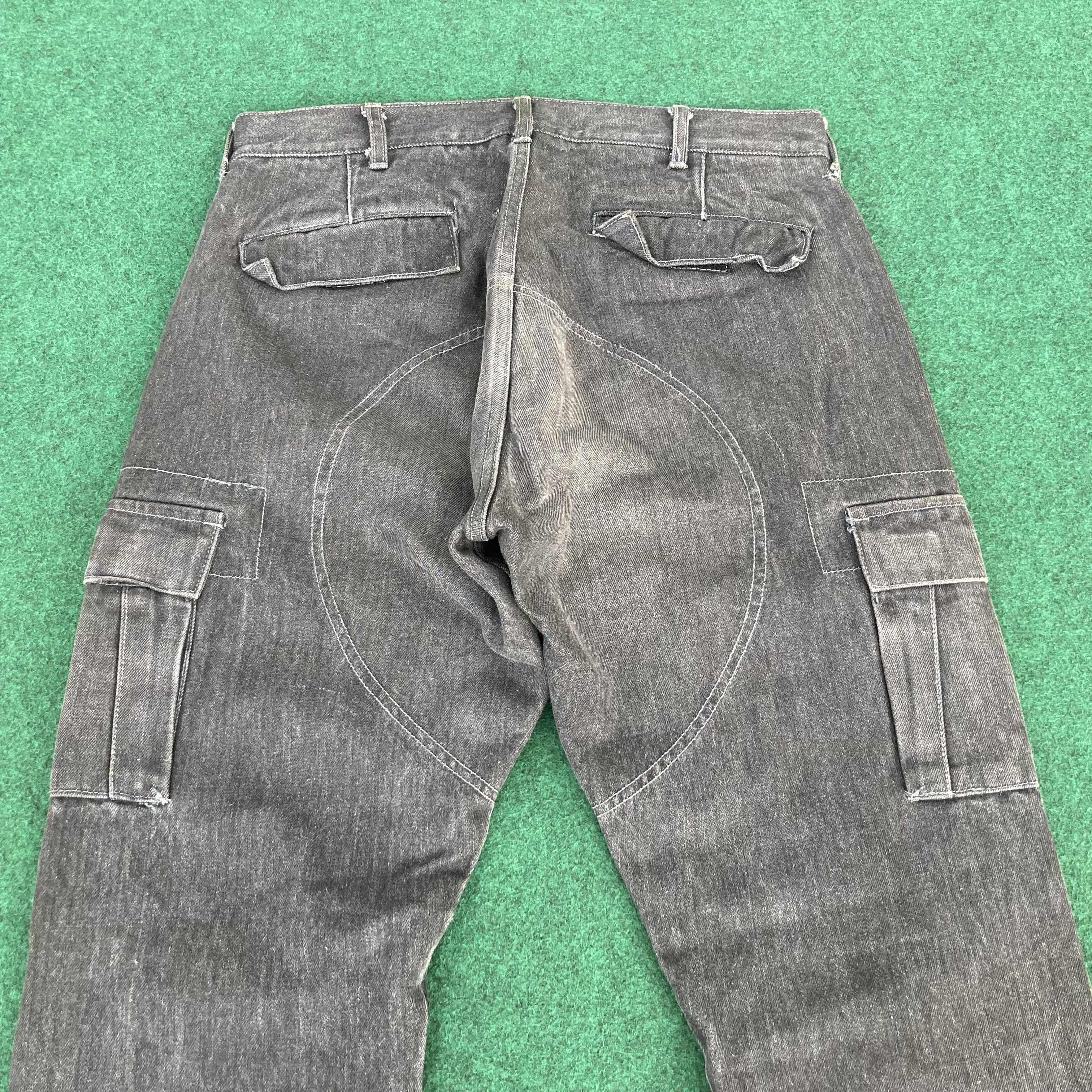 Japanese Brand Vtg HS Union Made Japan Cargo Pants Zipper Jeans Size US 31 - 10 Thumbnail